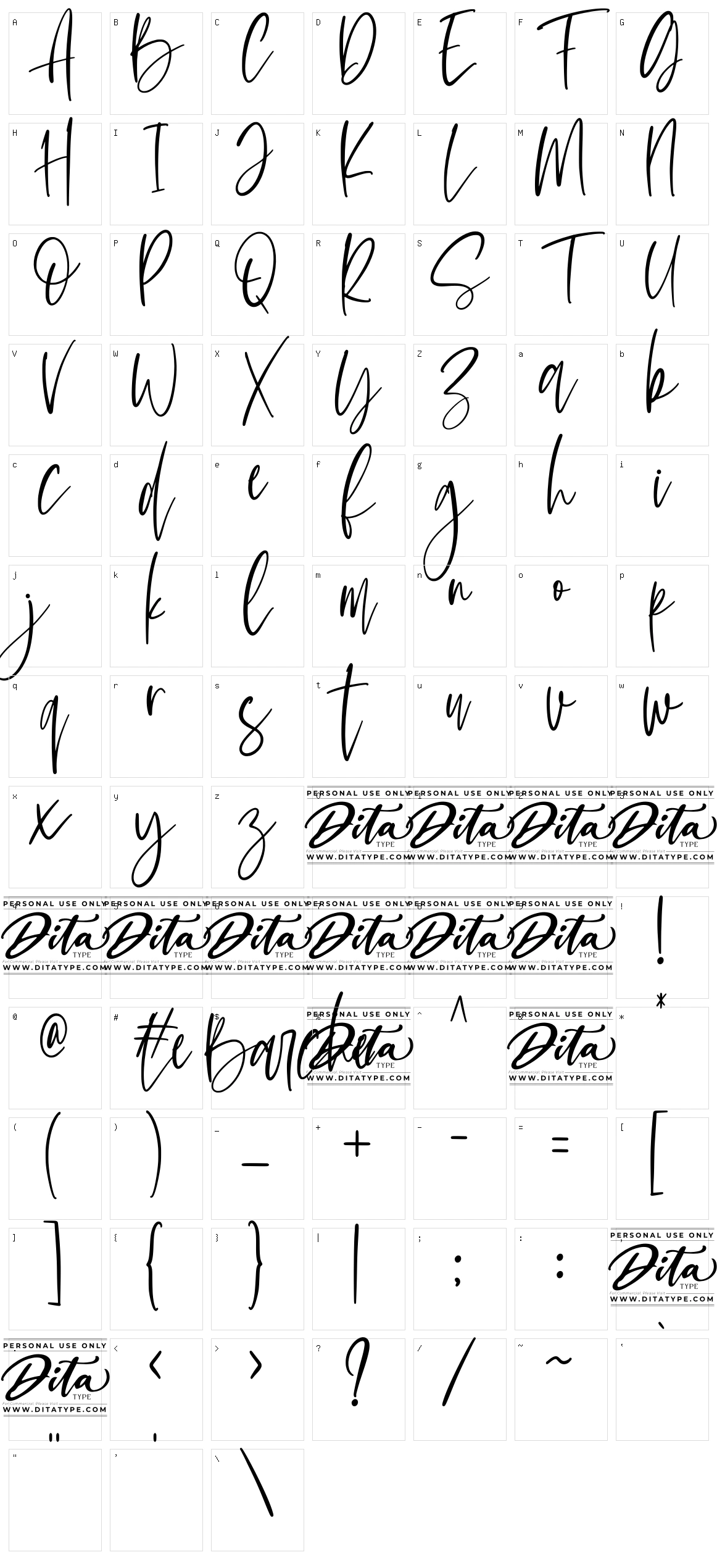 Le Barche Character Set
