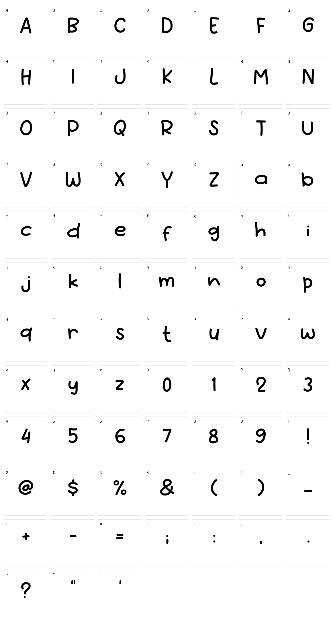 Le Bread Character Set