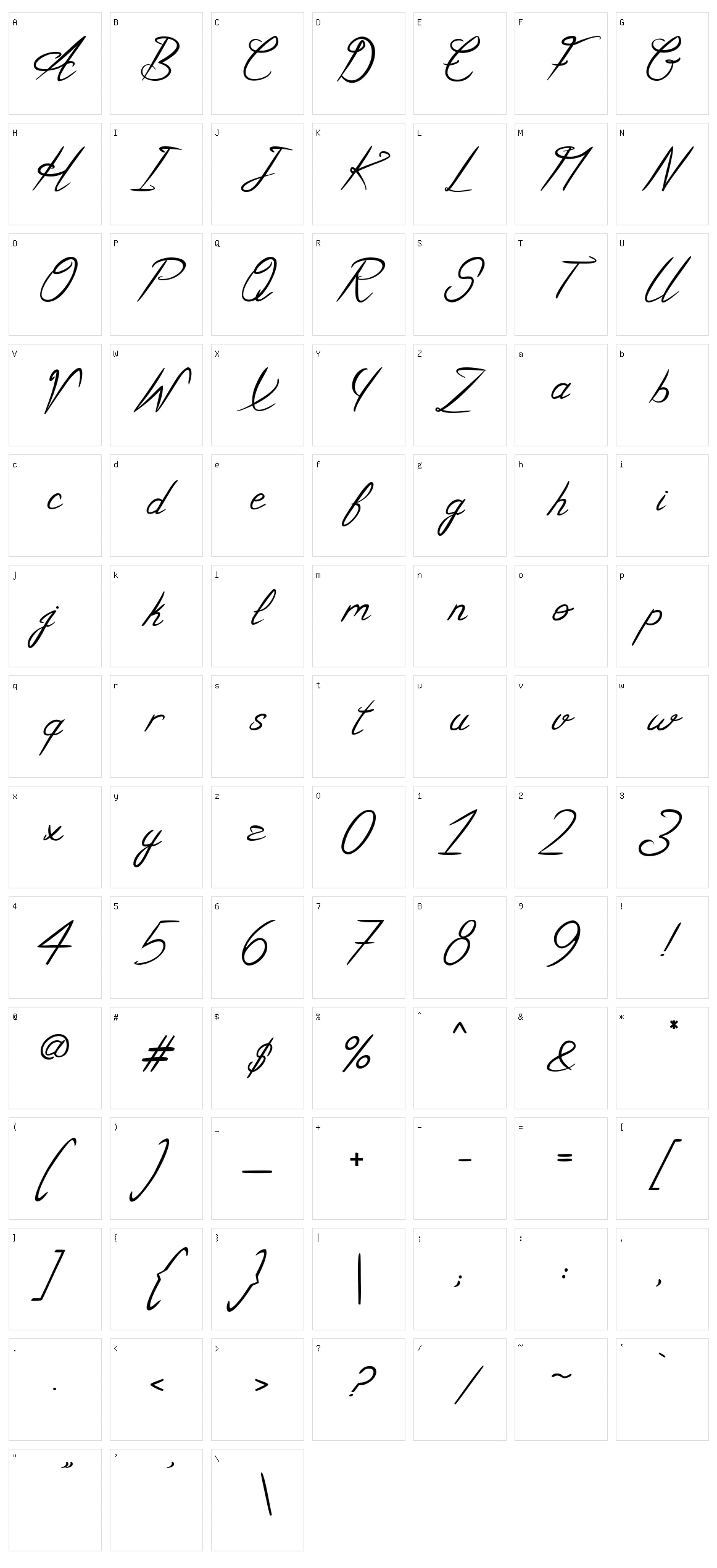 Le Domaine Auriane Character Set