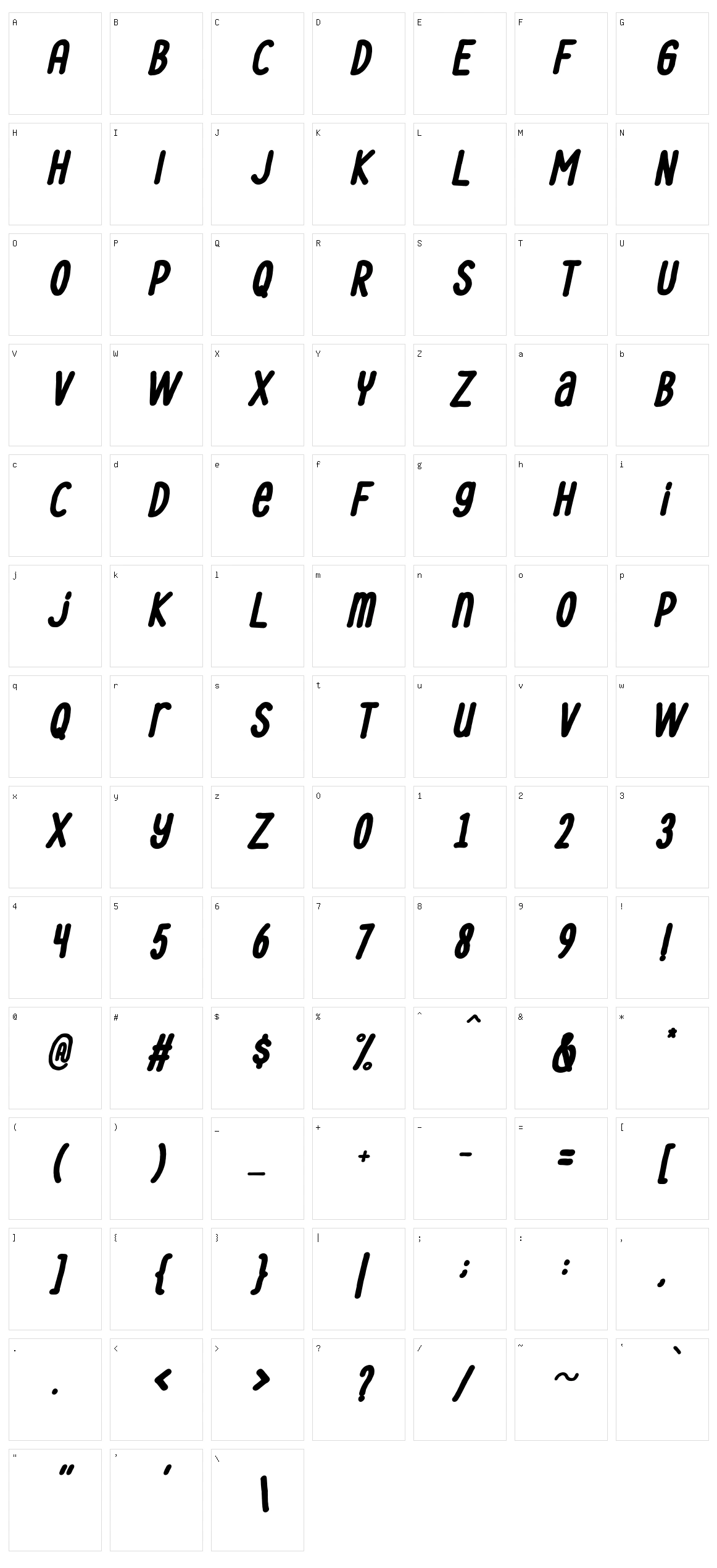 Le Havre City Character Set