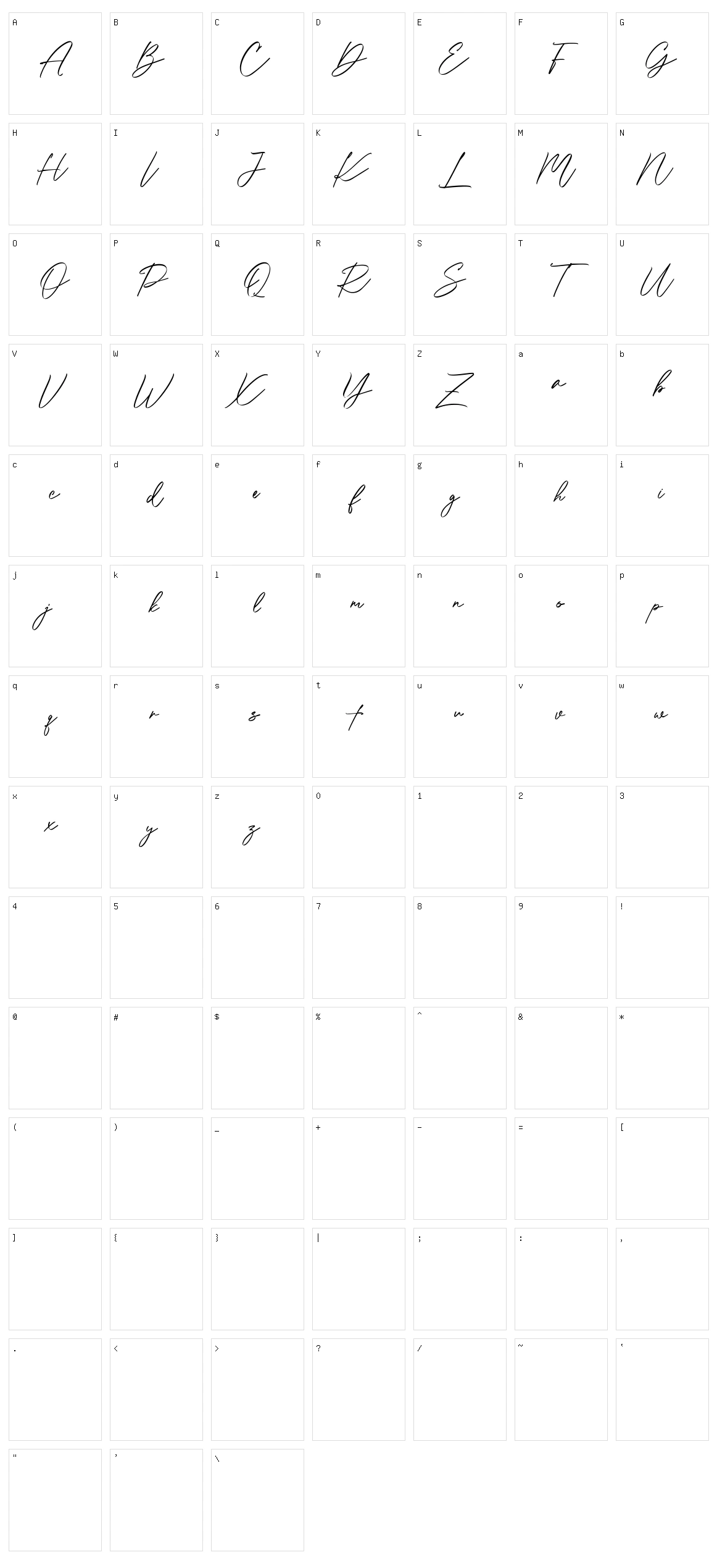 Le Patterns Character Set