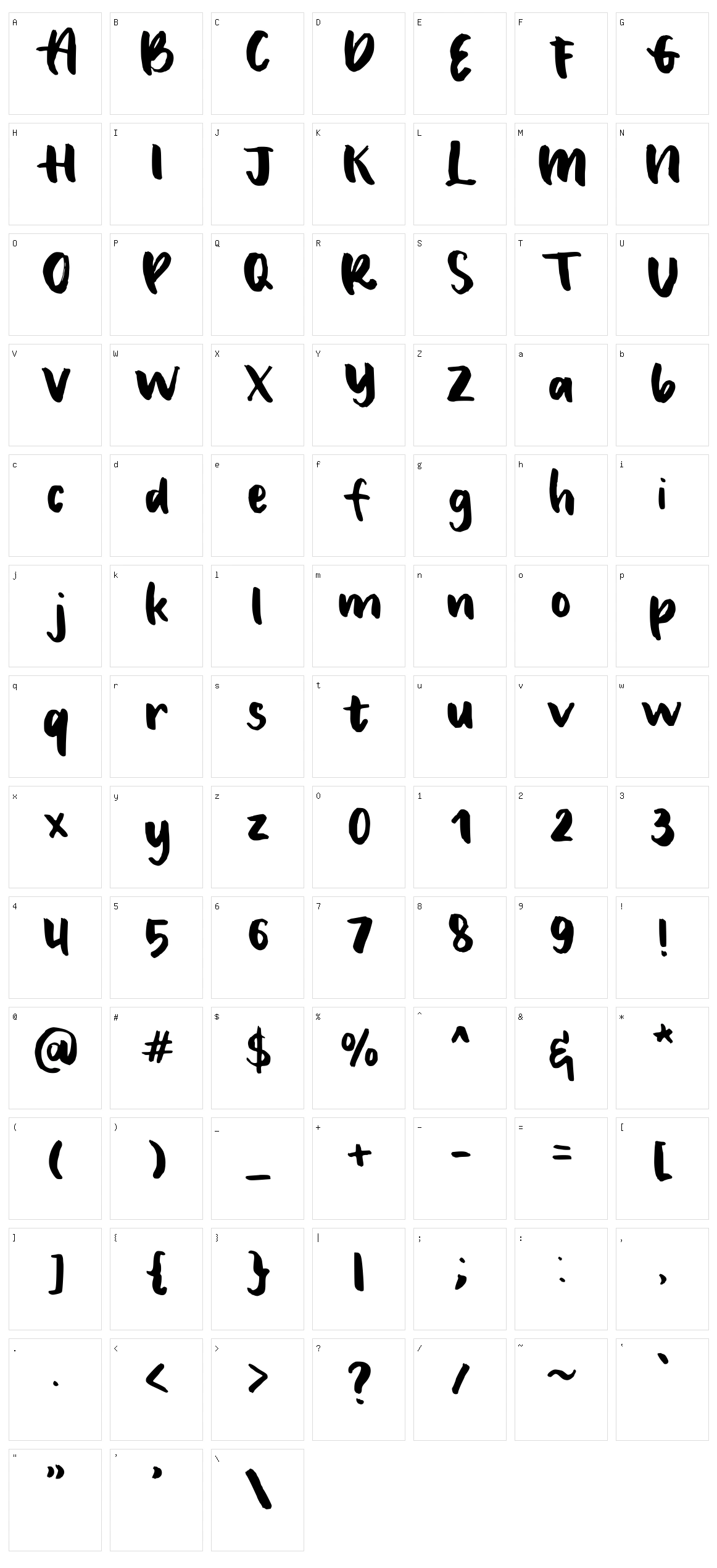 Le Sofia Character Set