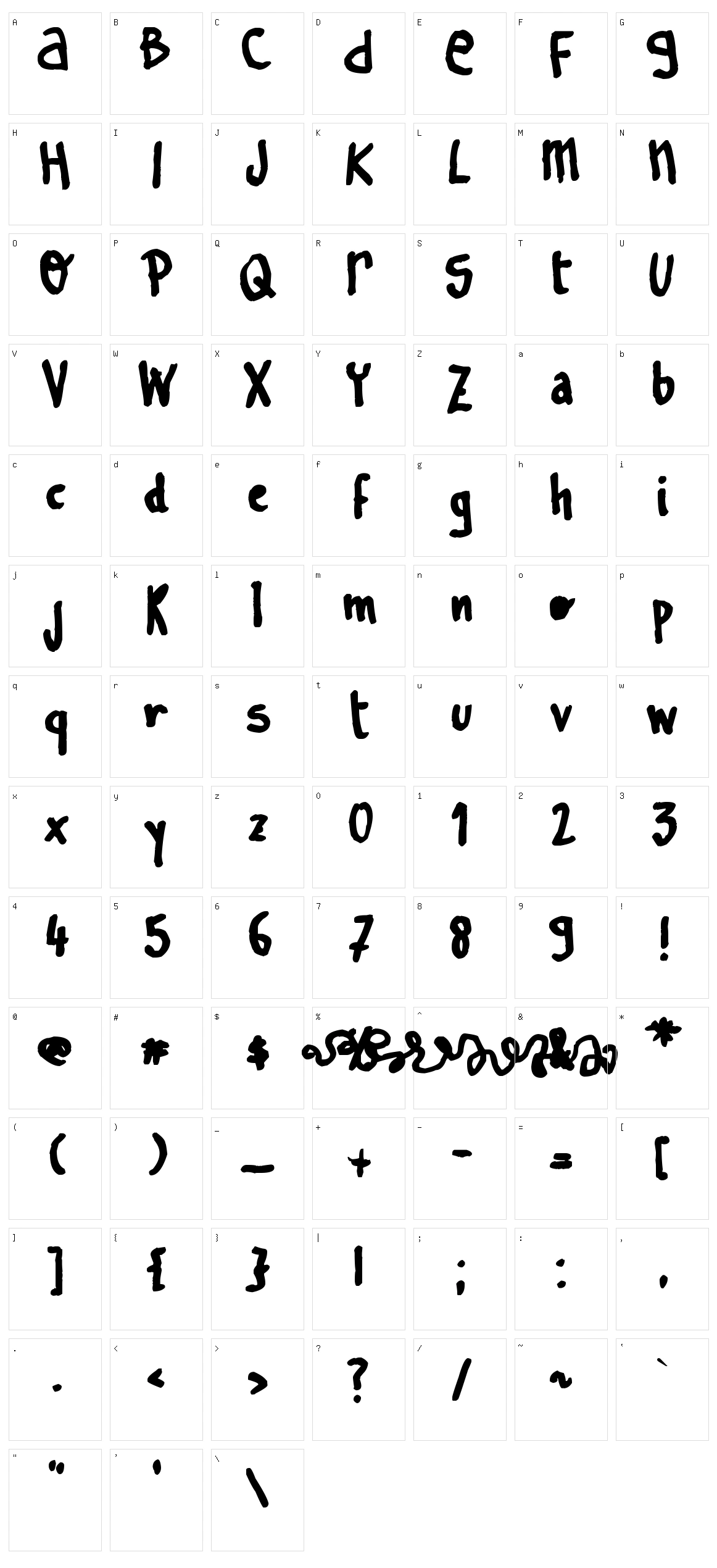 Learn To Spell Character Set