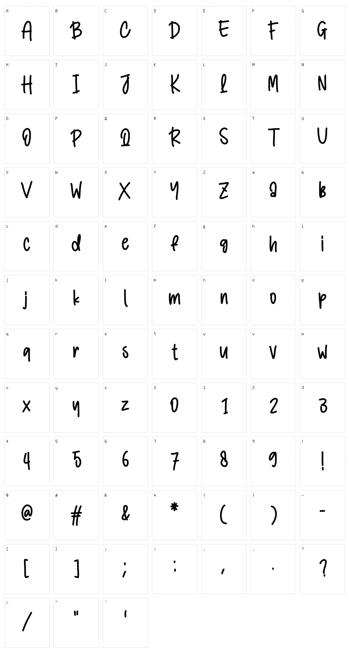 Learn To Write Character Set
