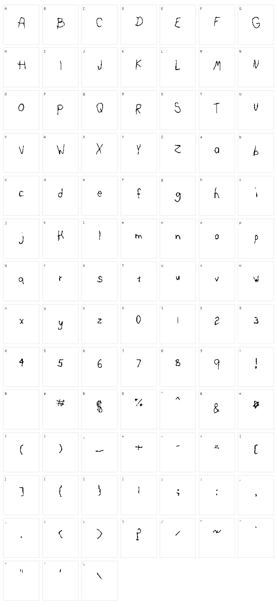 Lefty Monster Character Set