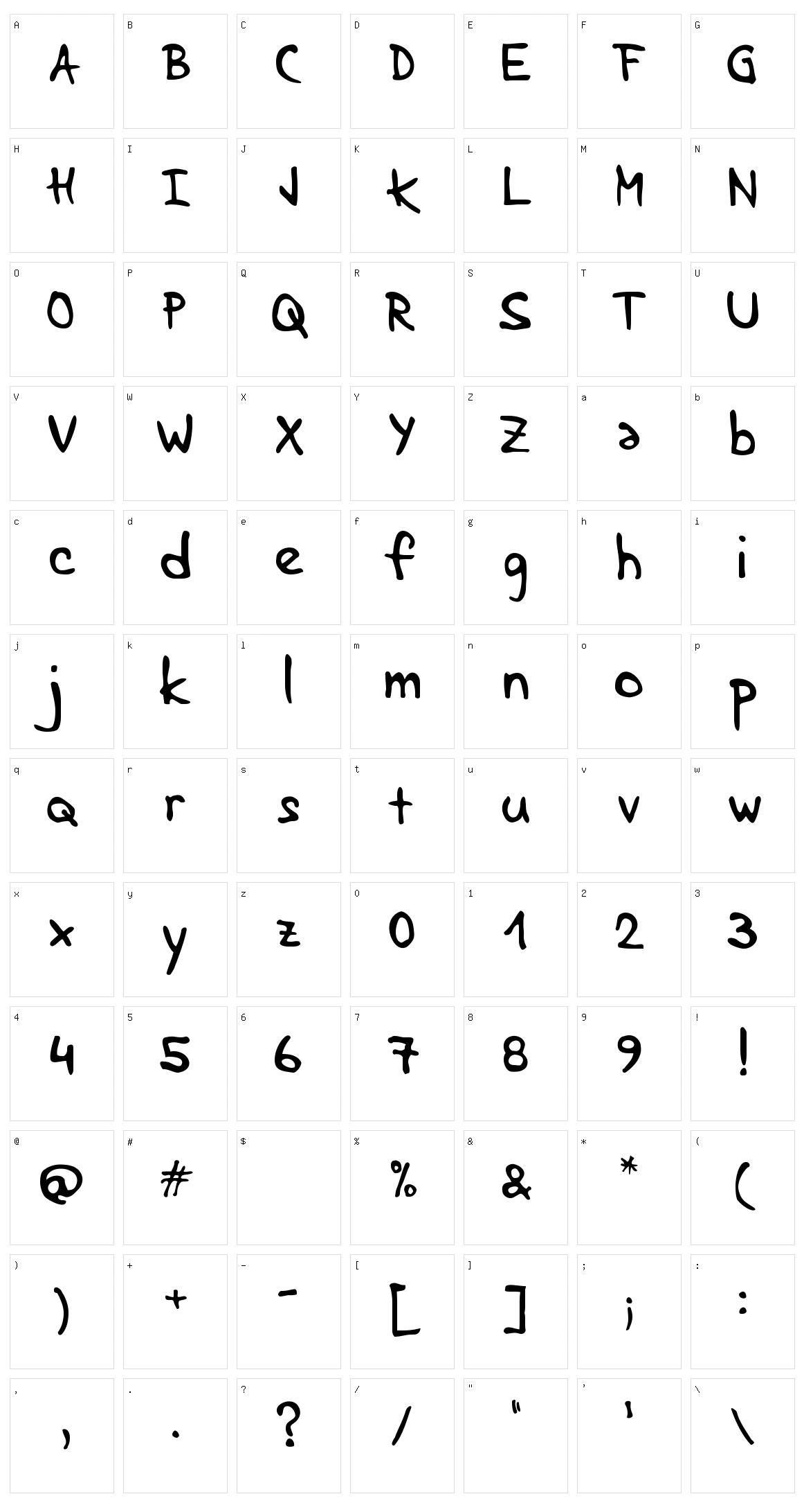 Lenka stabilo Character Set