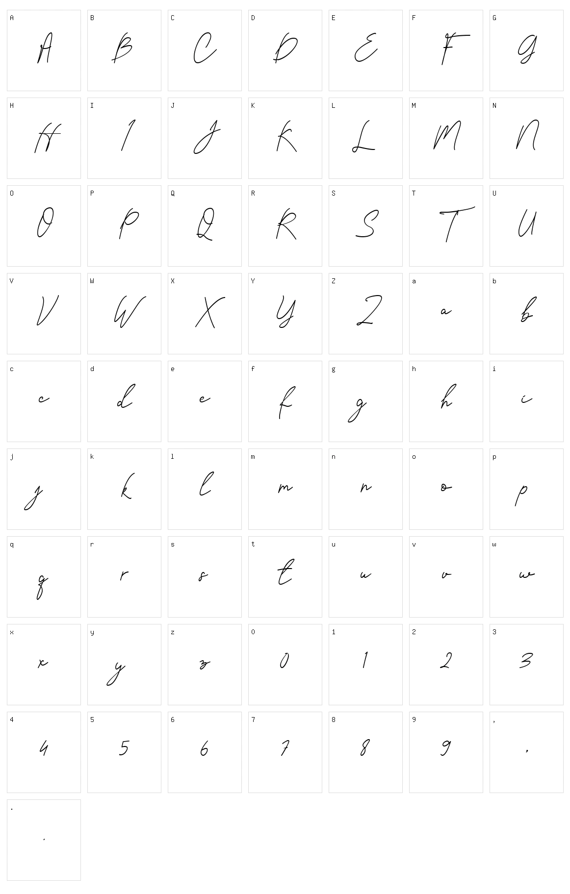 Lenkay Character Set