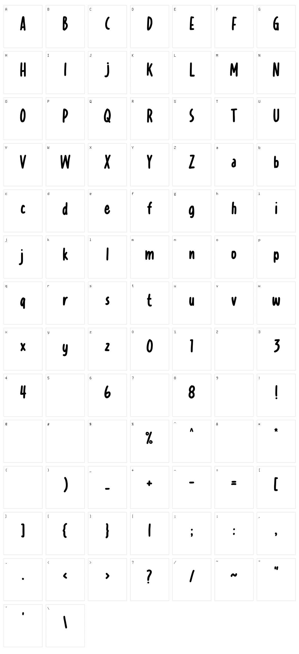 Lesson Learned Character Set