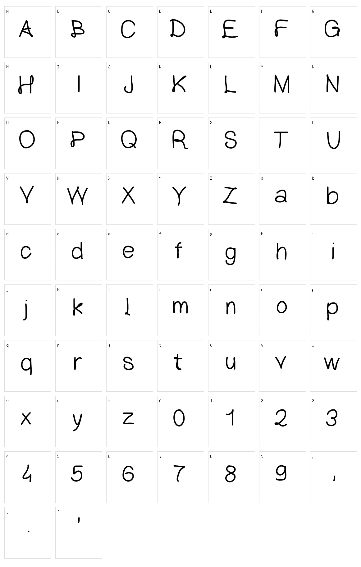 Lettre Classique Character Set