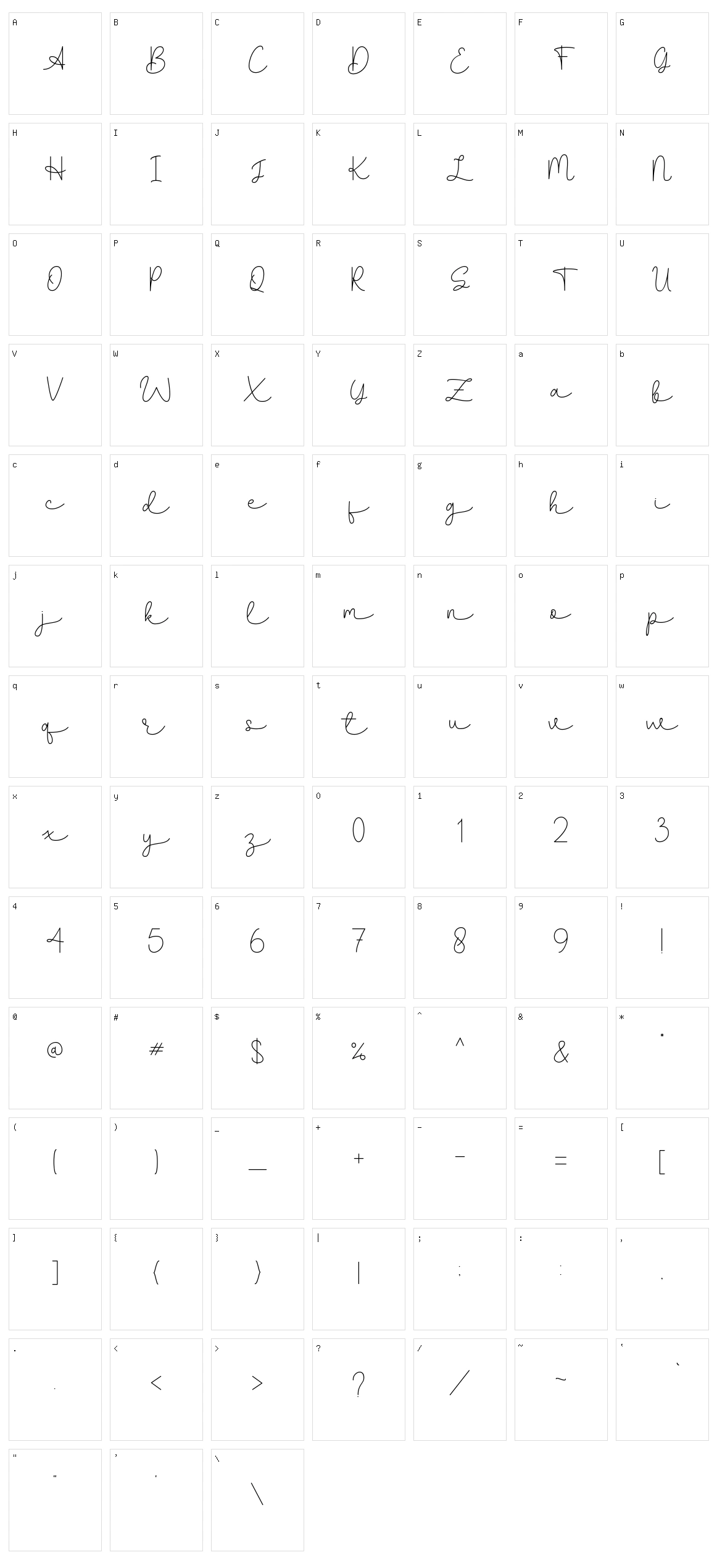 Lifelism Character Set