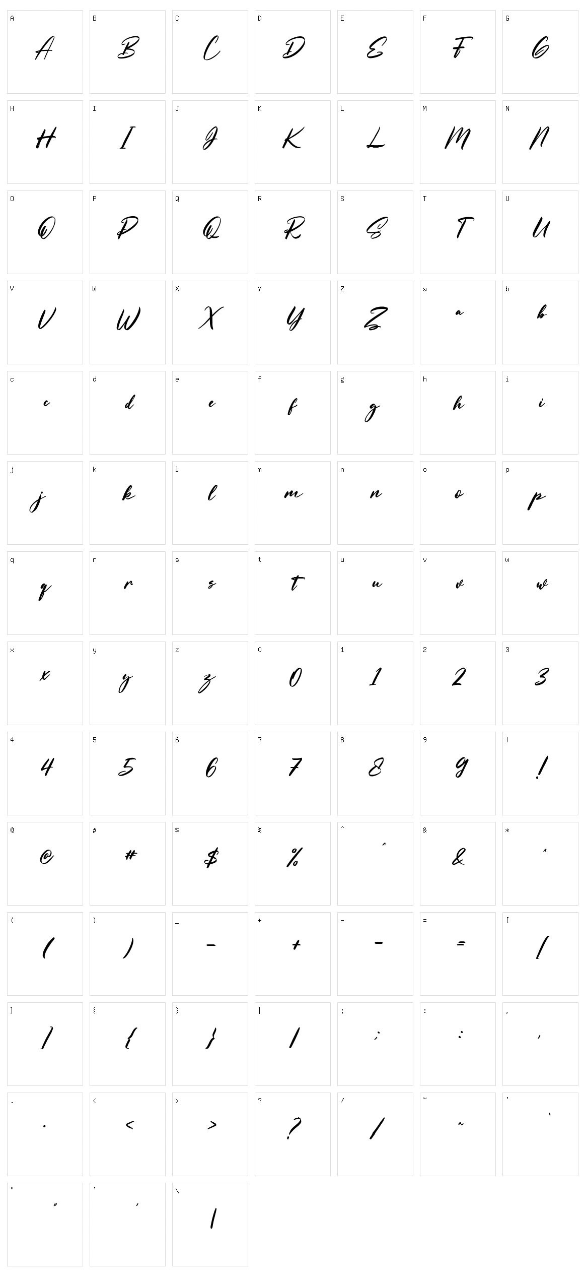 Lillyfleurs Character Set