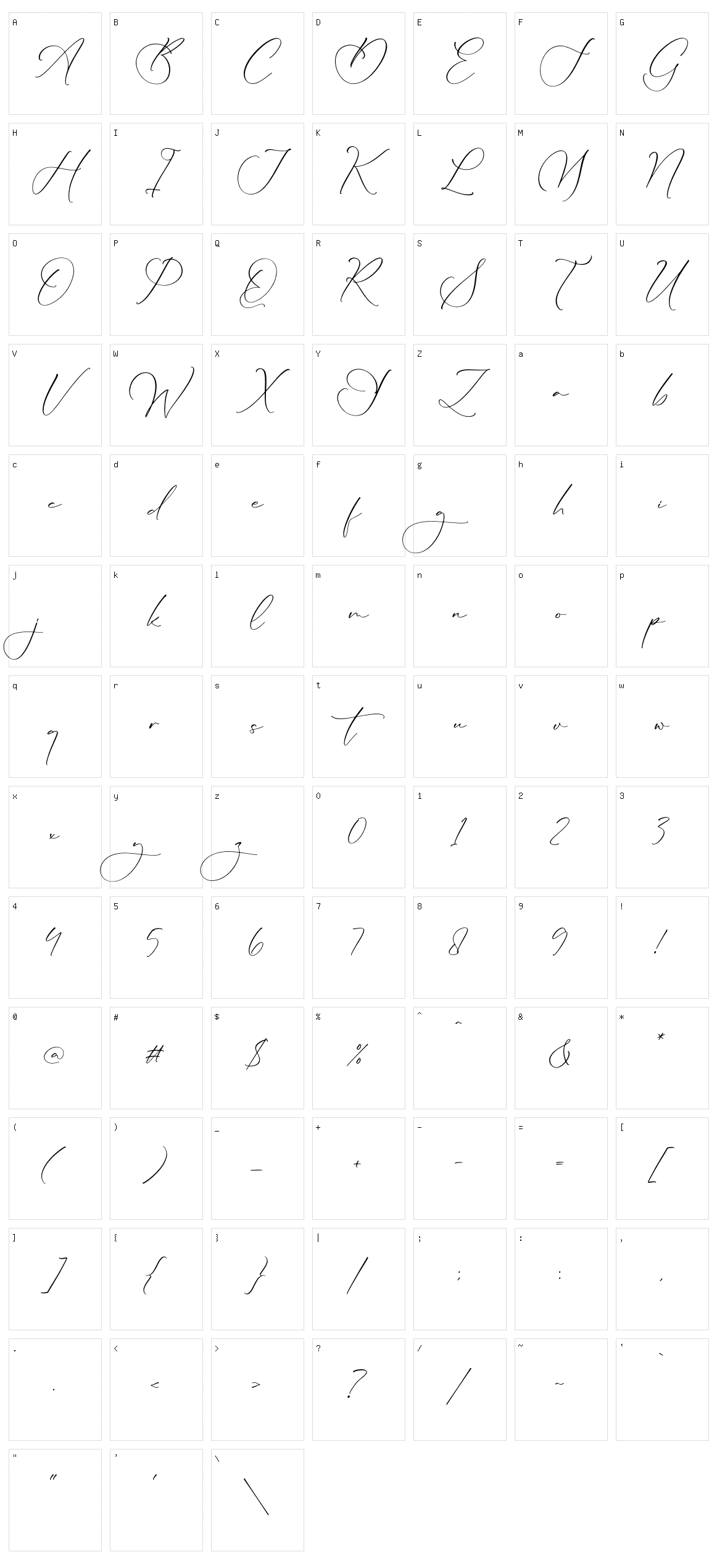 Lillywhite Character Set