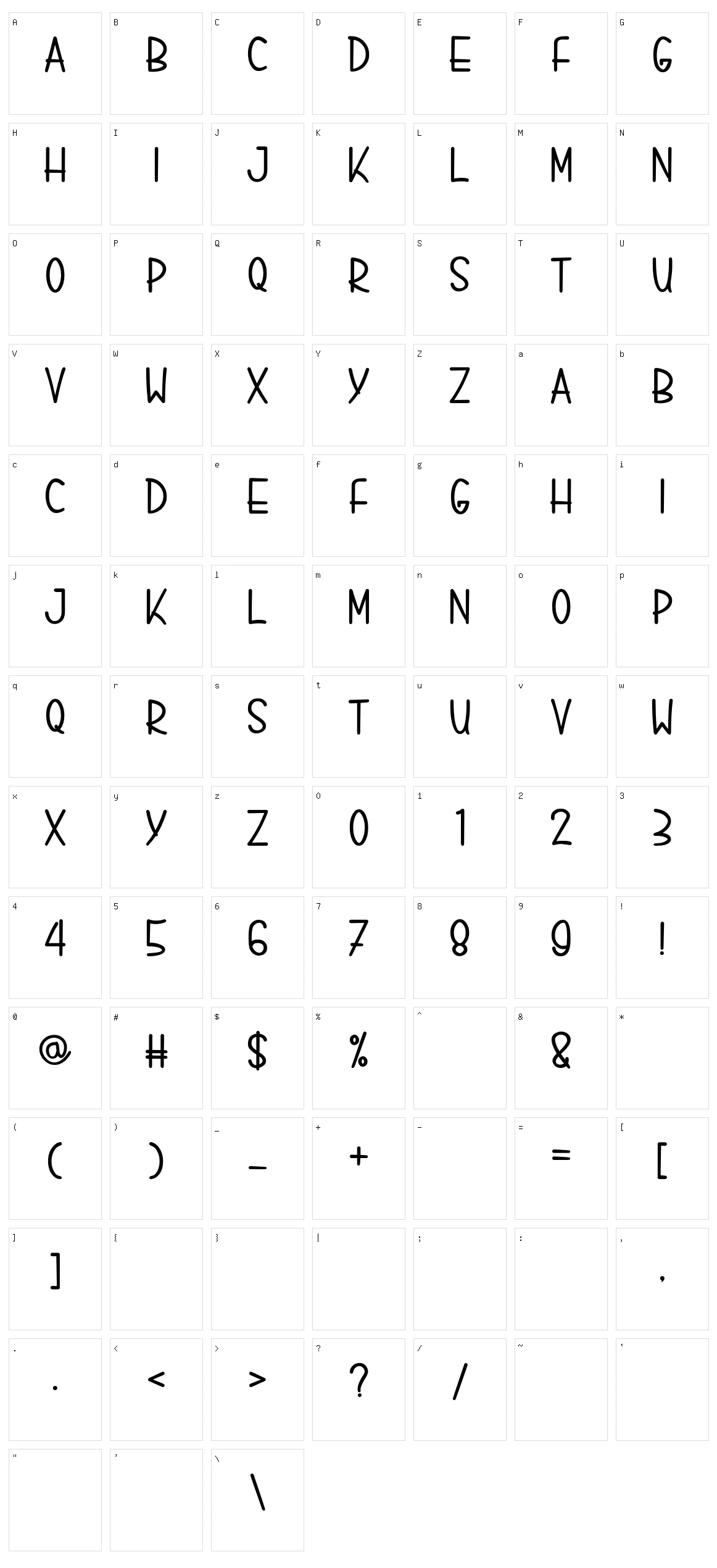 Liquid Bloss Character Set