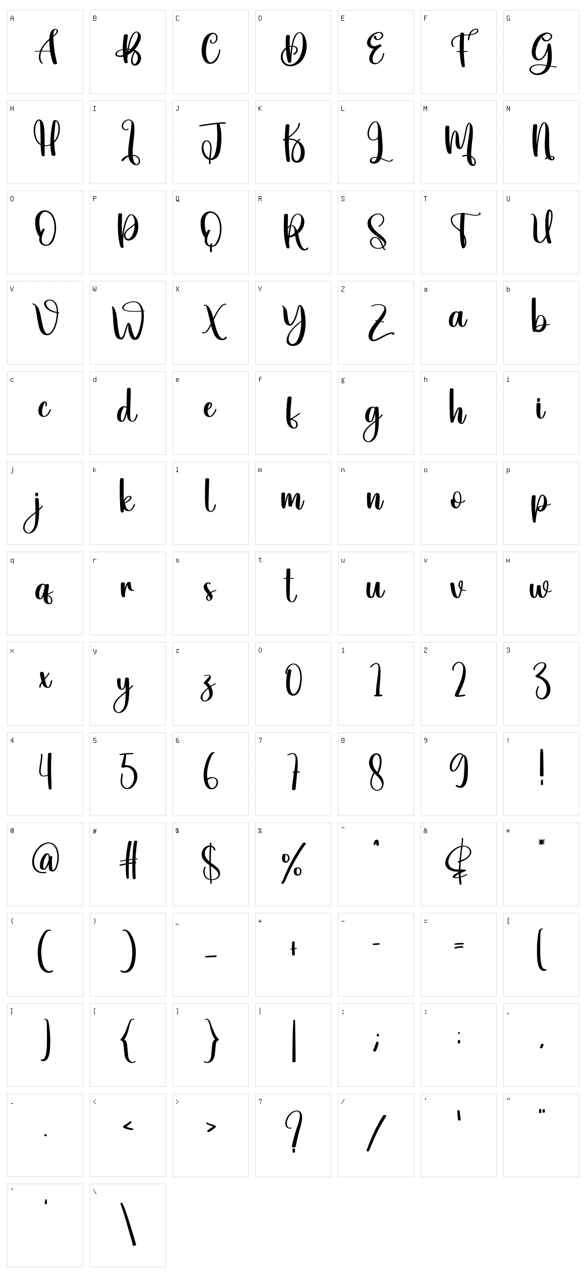 Little Character Set