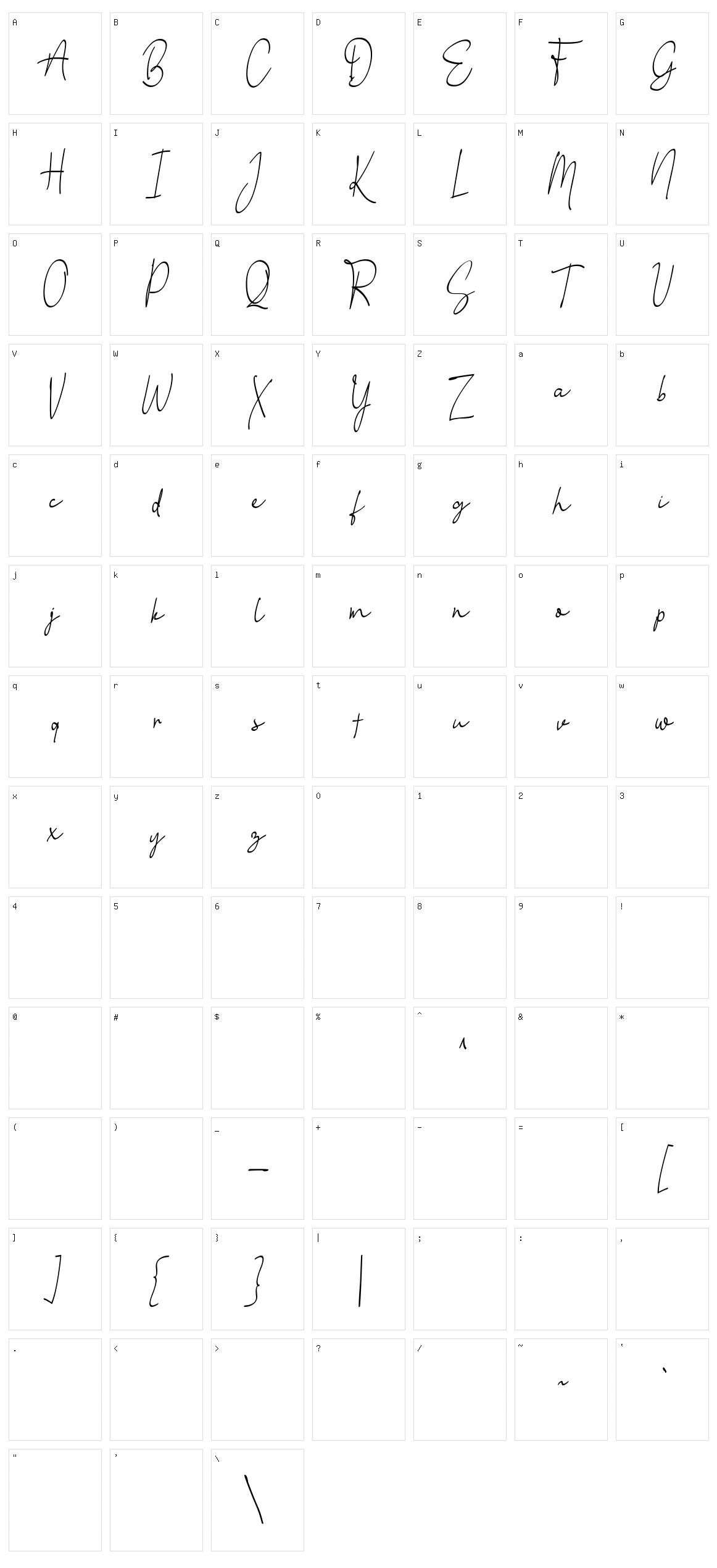 Little Queen Signature Character Set