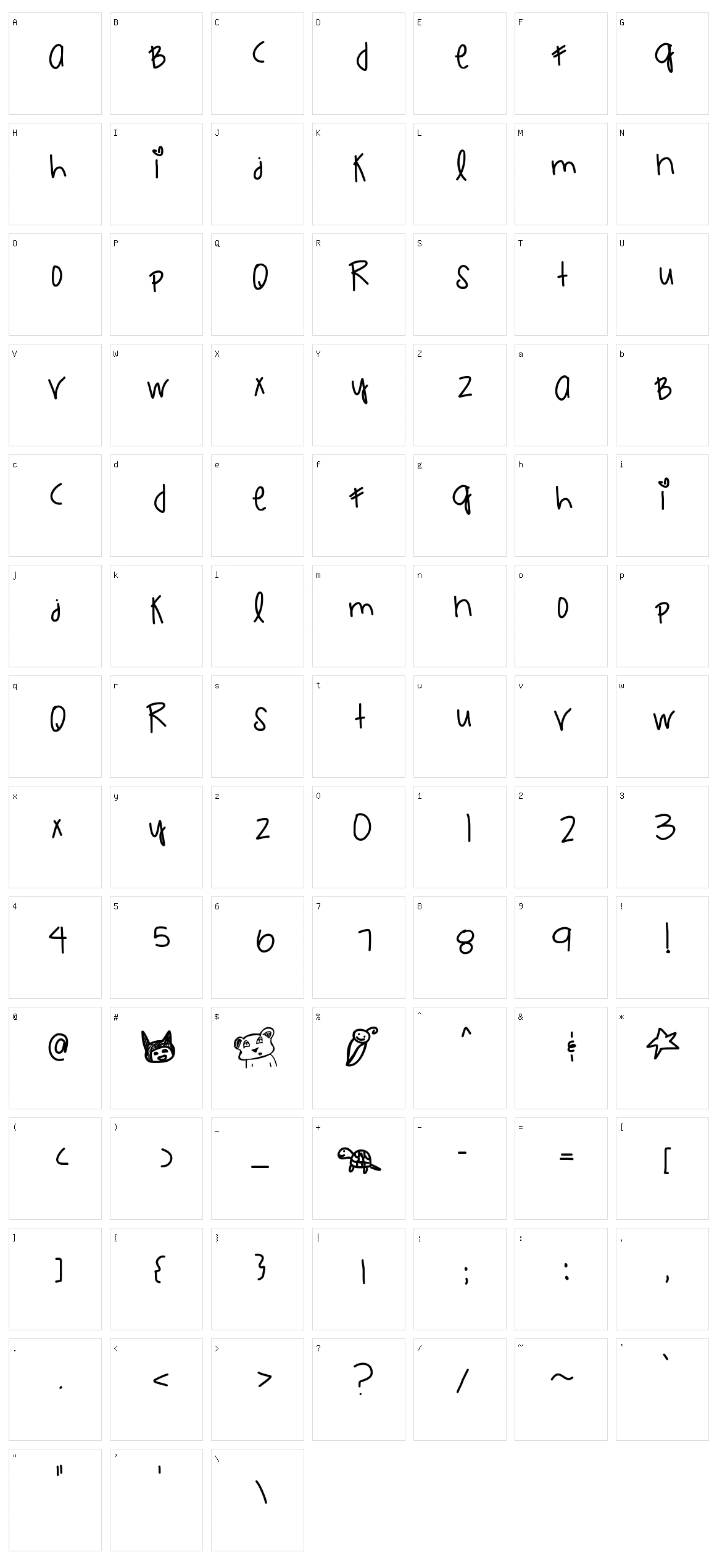 Little Roxy Gem Character Set