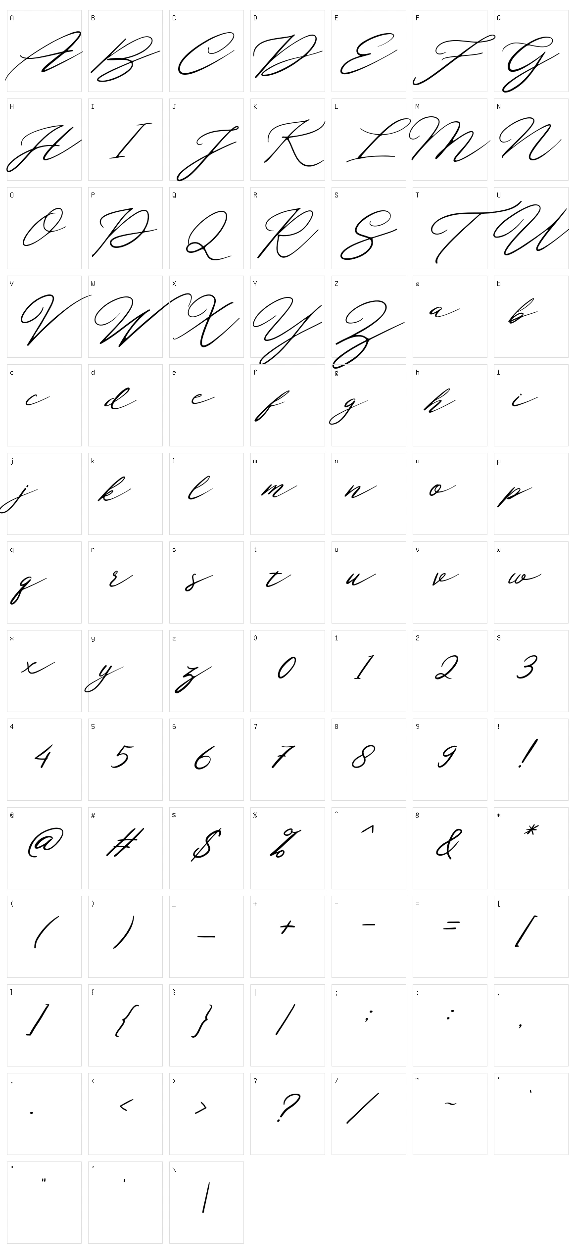 Localghost Character Set