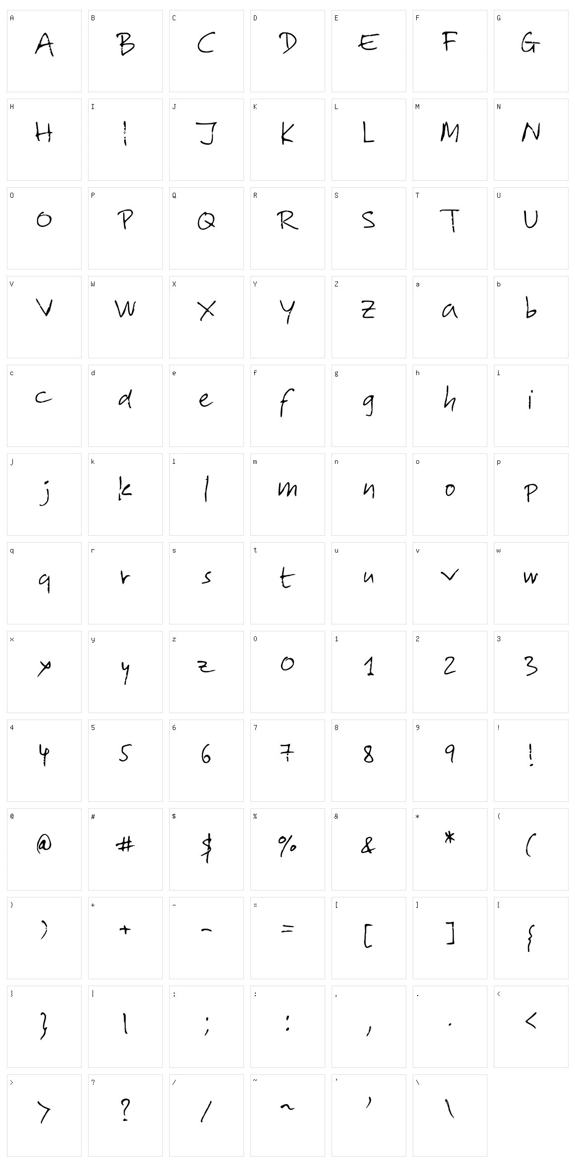 Lolo 2 Character Set