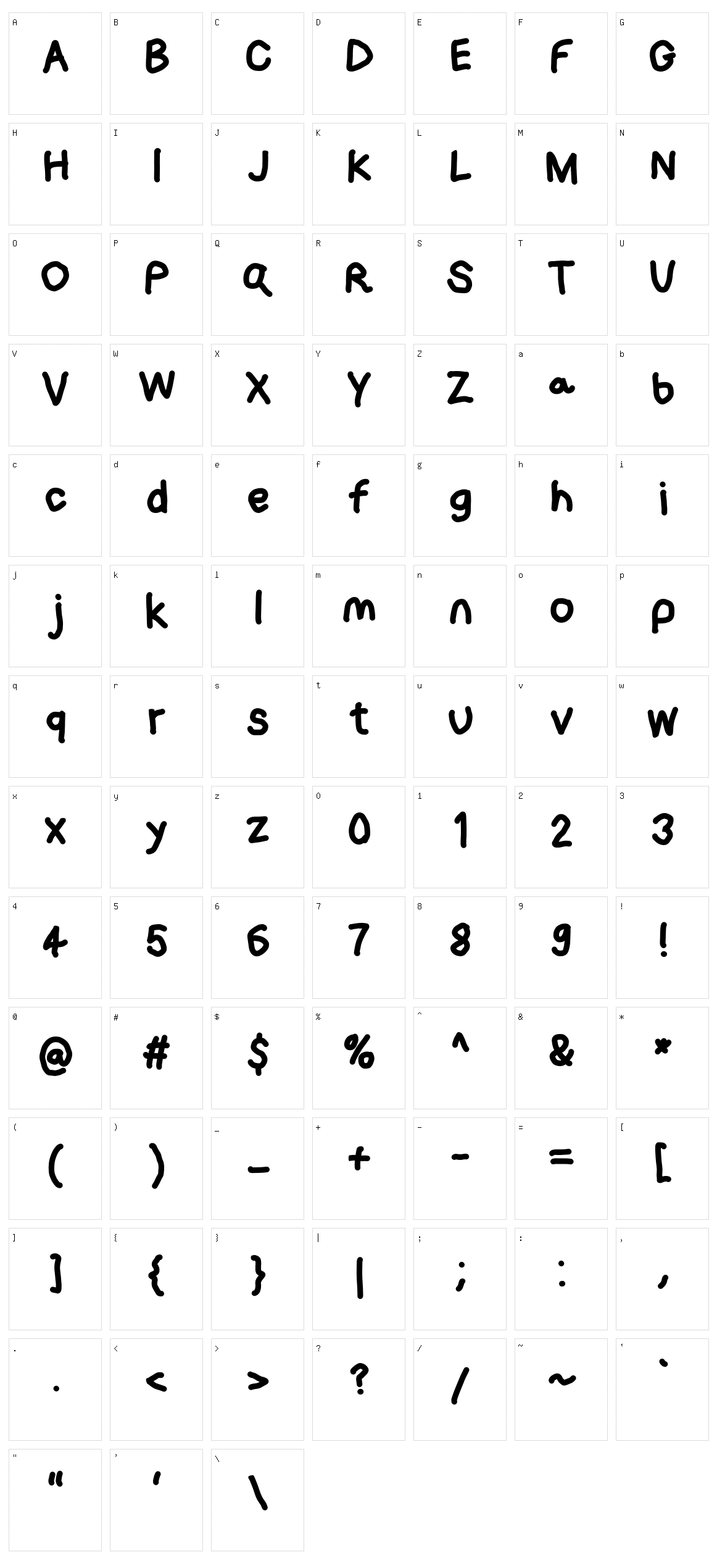 Loogie Hawk Character Set
