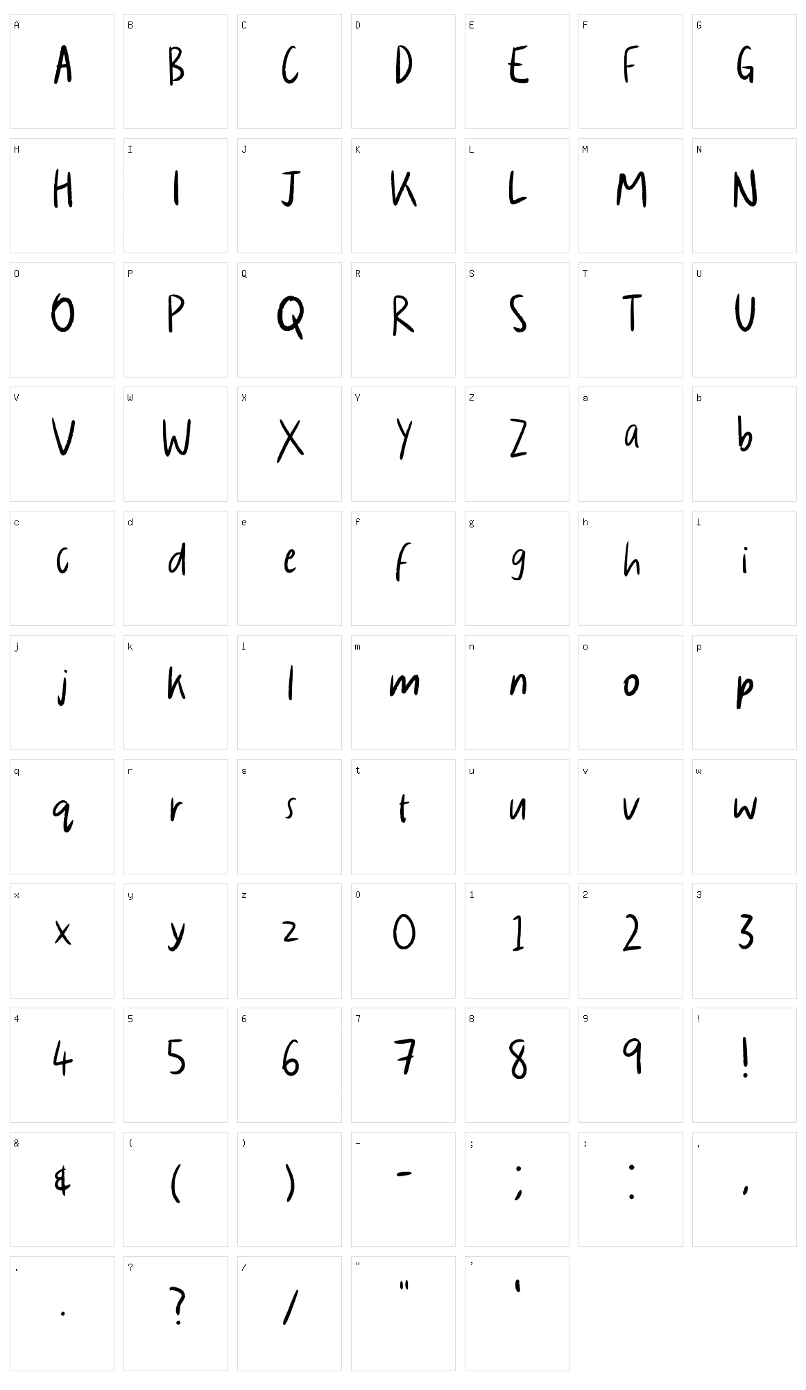 Looml Character Set