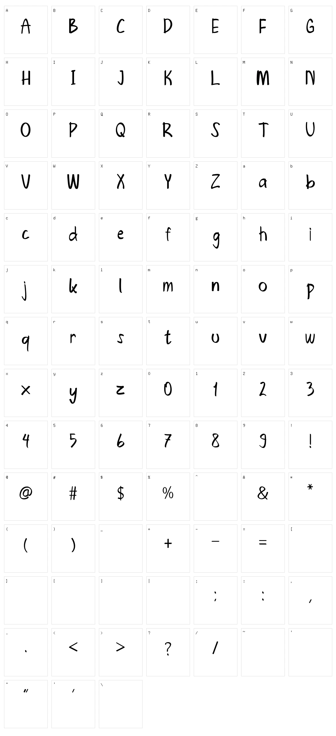 Loretan Character Set