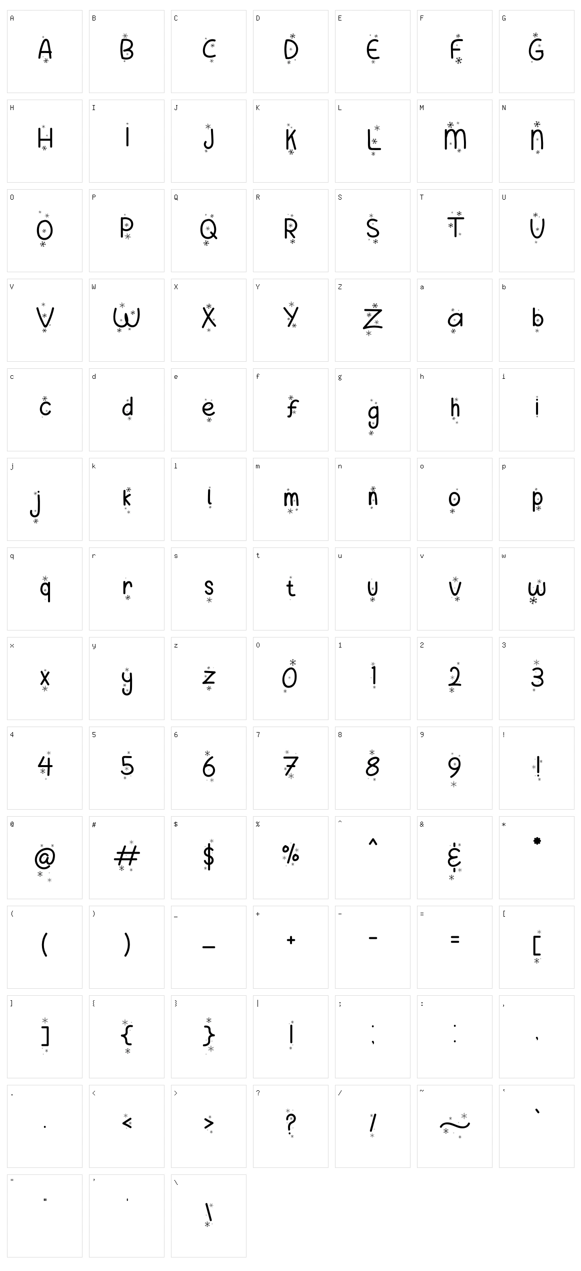 Merry Sugar Snow Character Set