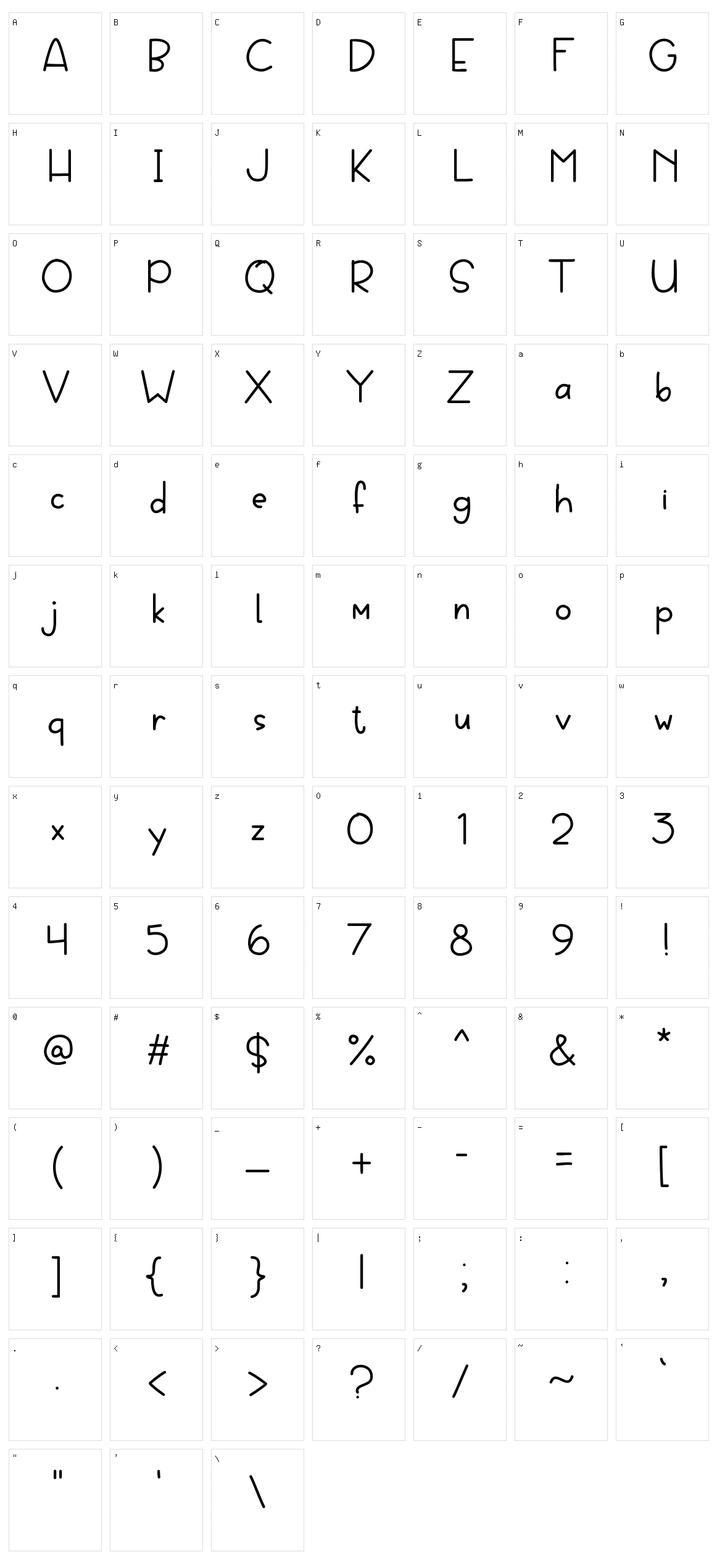 Lorjuk Character Set