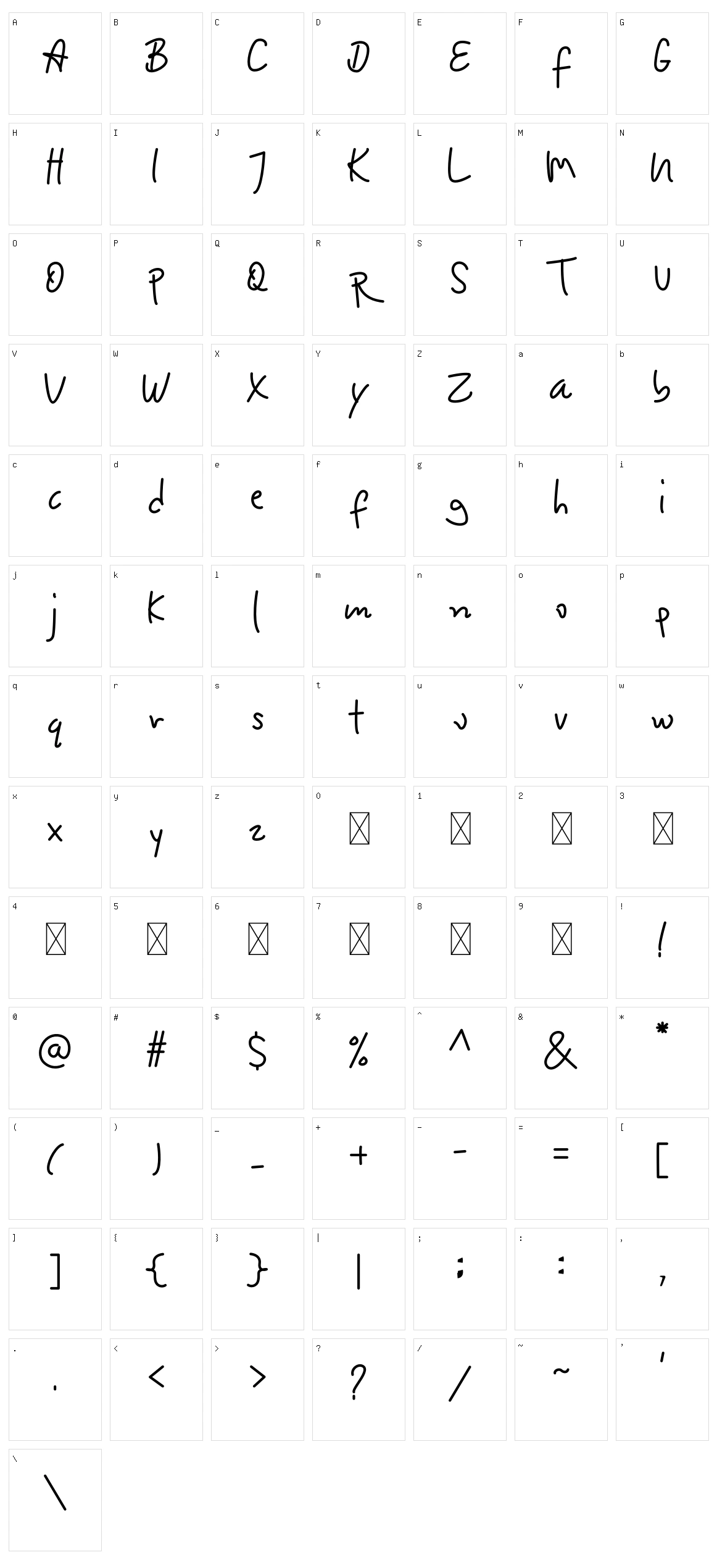 Lotterdam Character Set