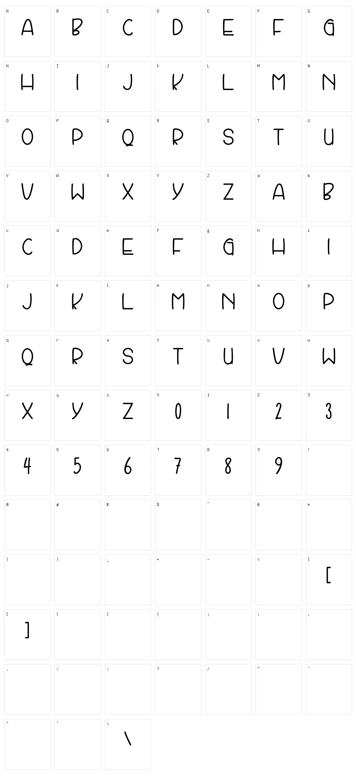 Loveberry Character Set