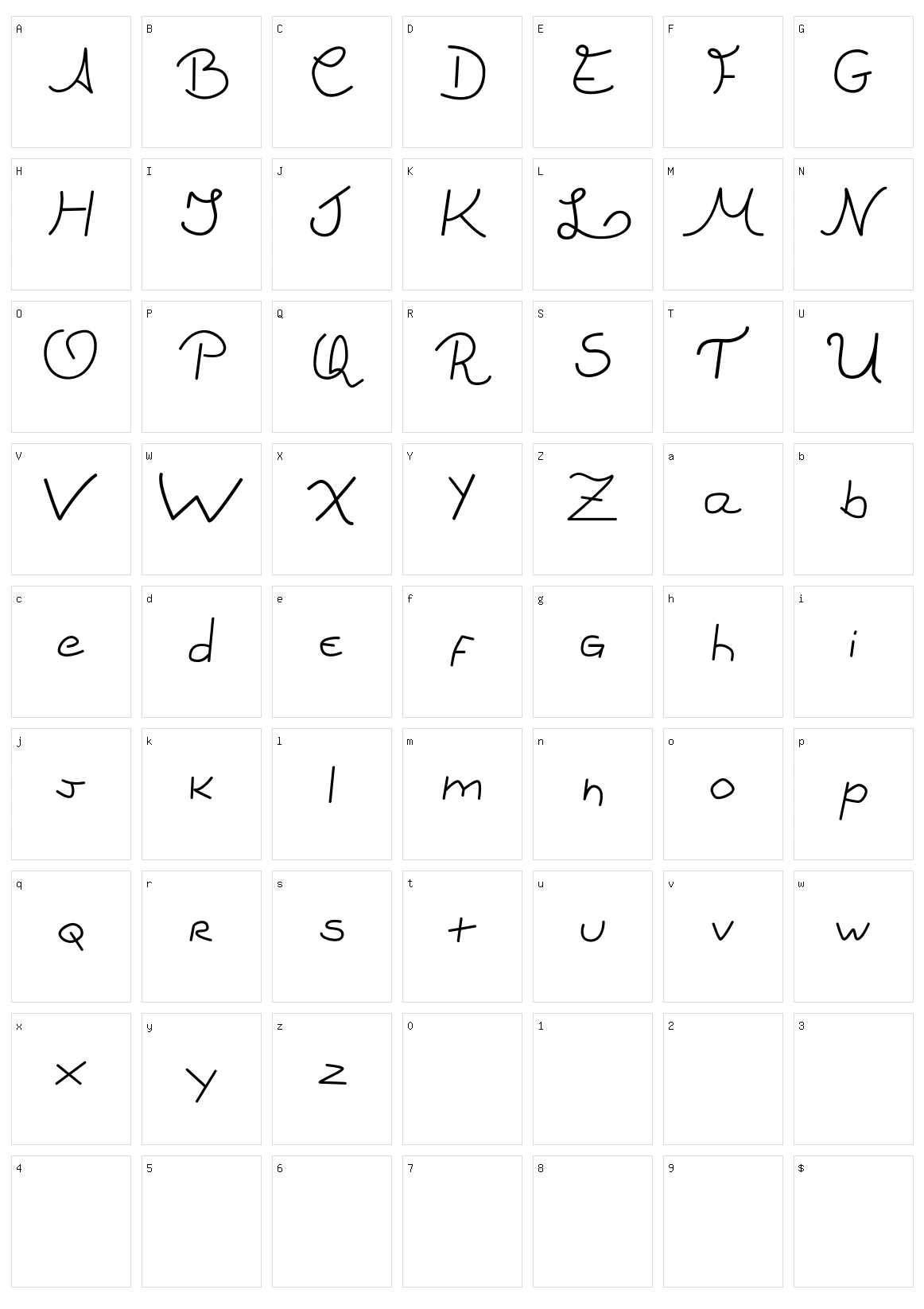 Ludi Character Set
