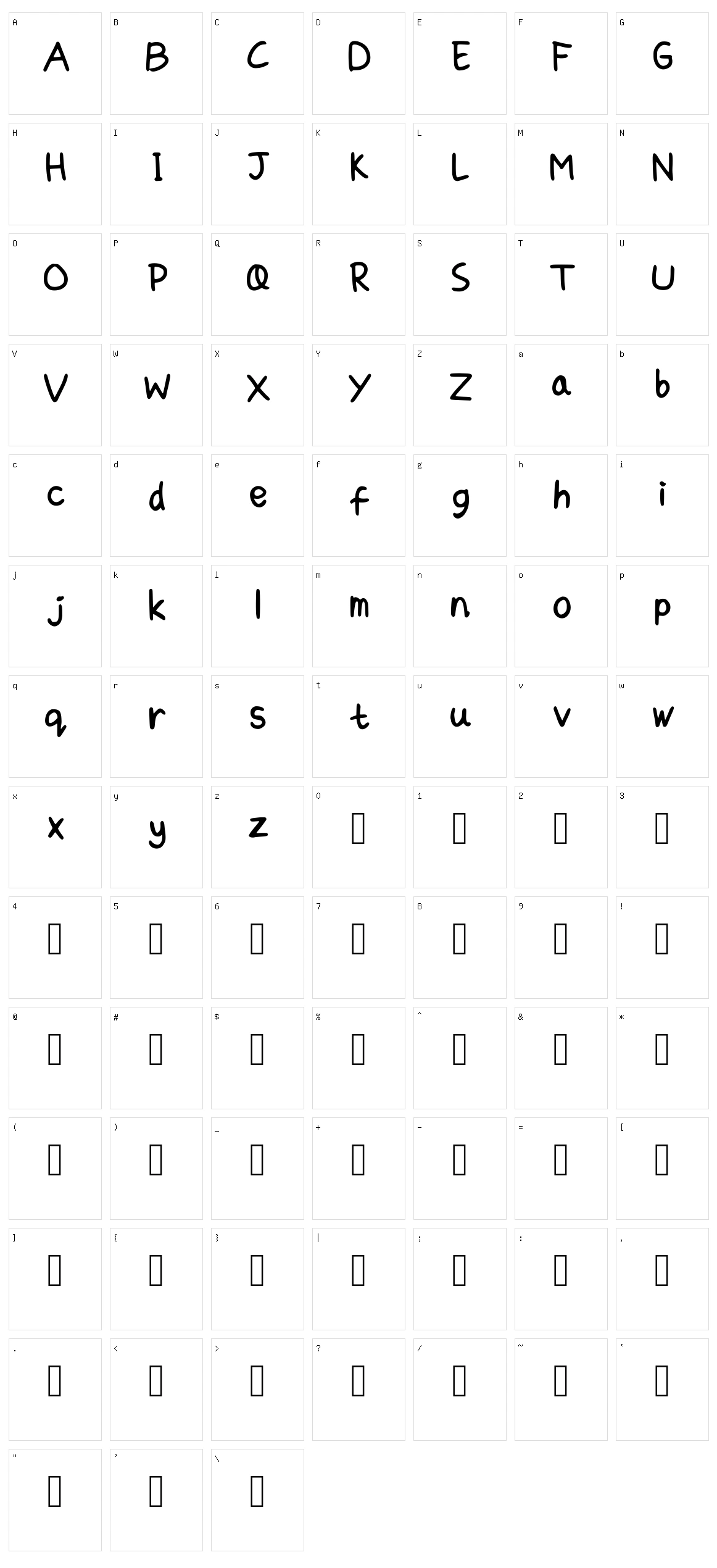 Luppy Character Set