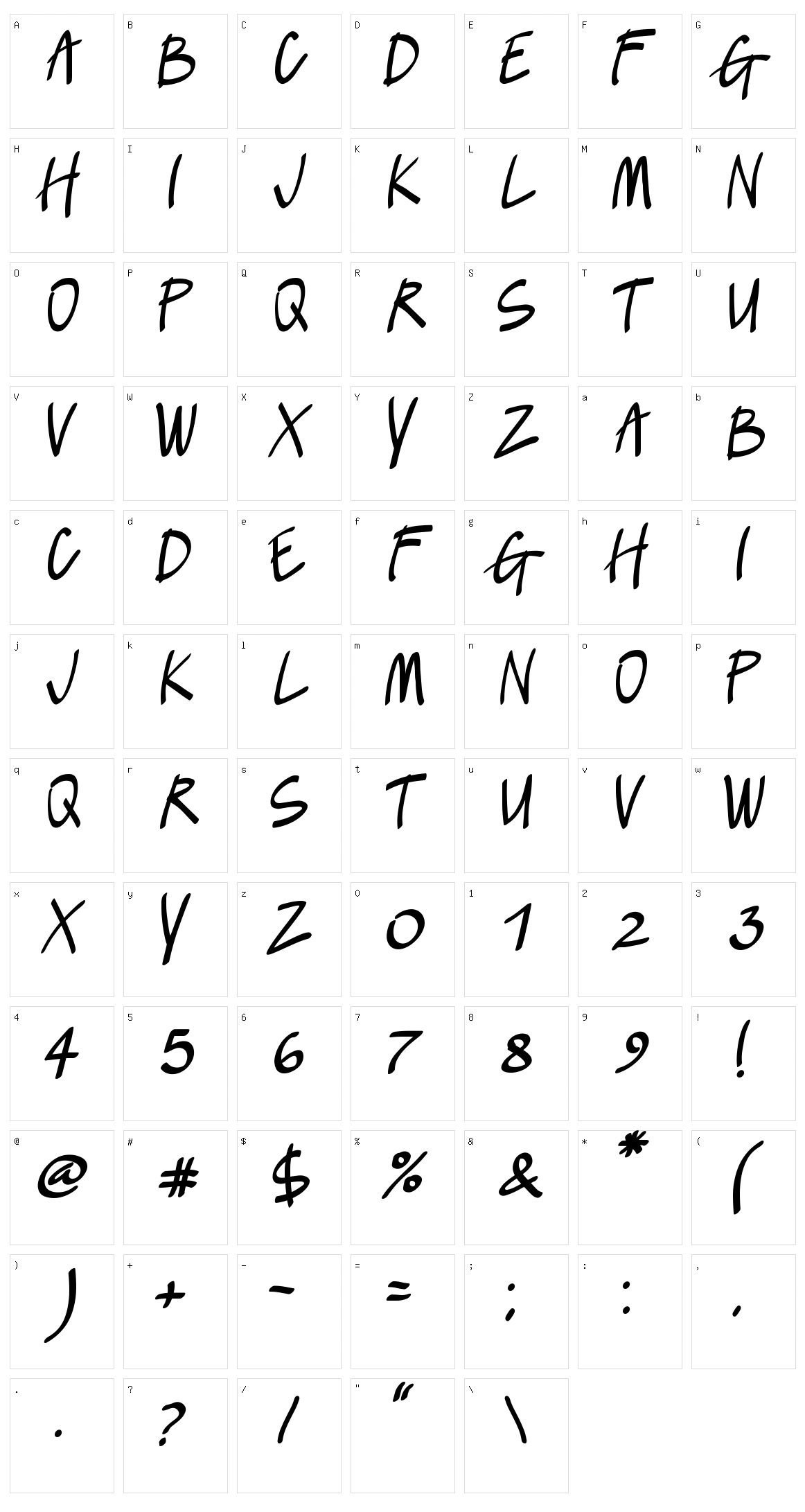 Lush Character Set