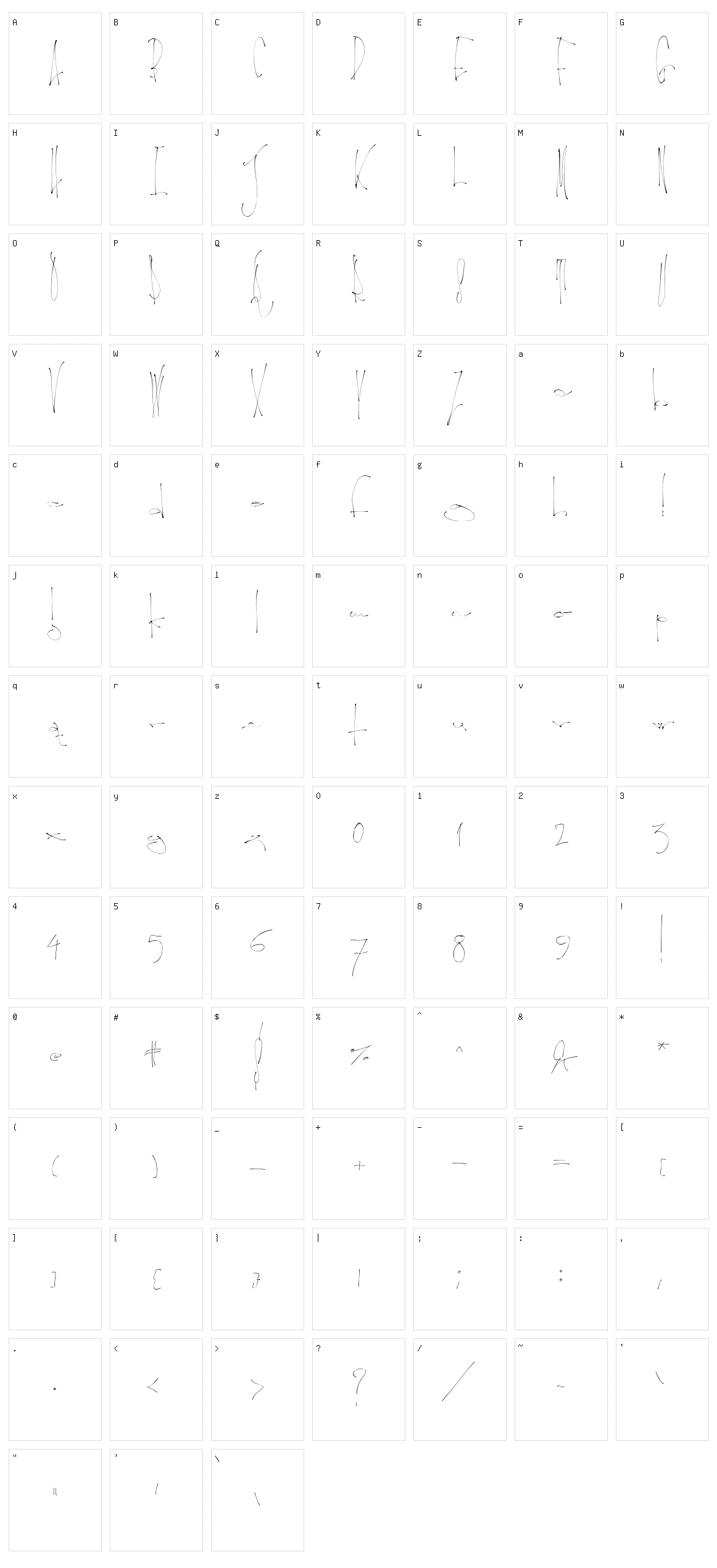 Lyrics Movement Character Set