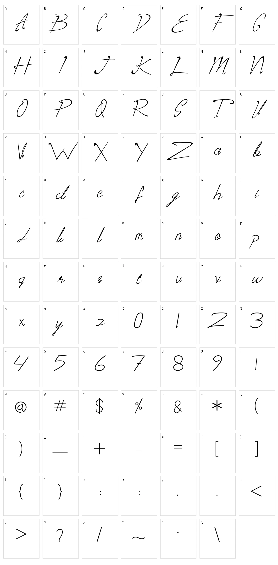 Maclaynt Character Set