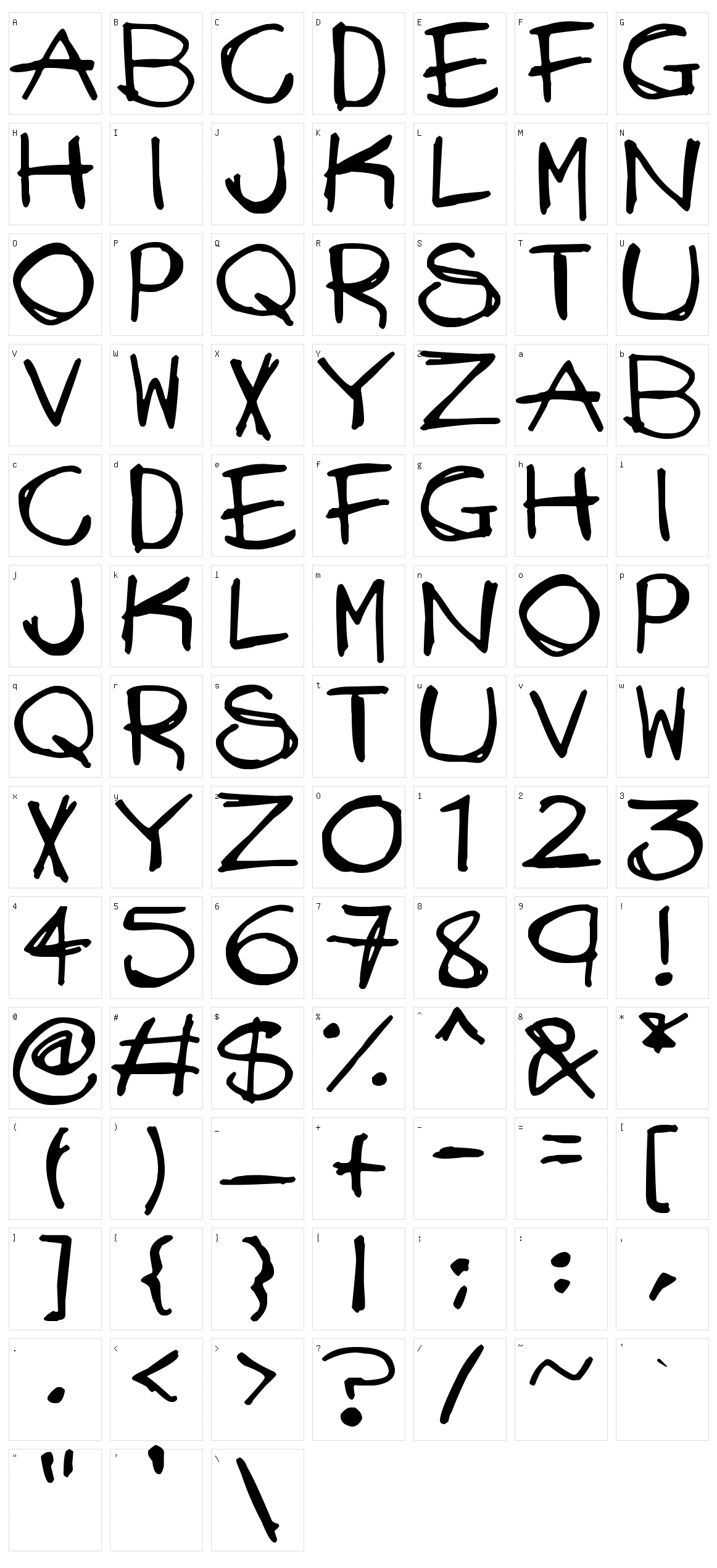 Mad Stick Brush Character Set