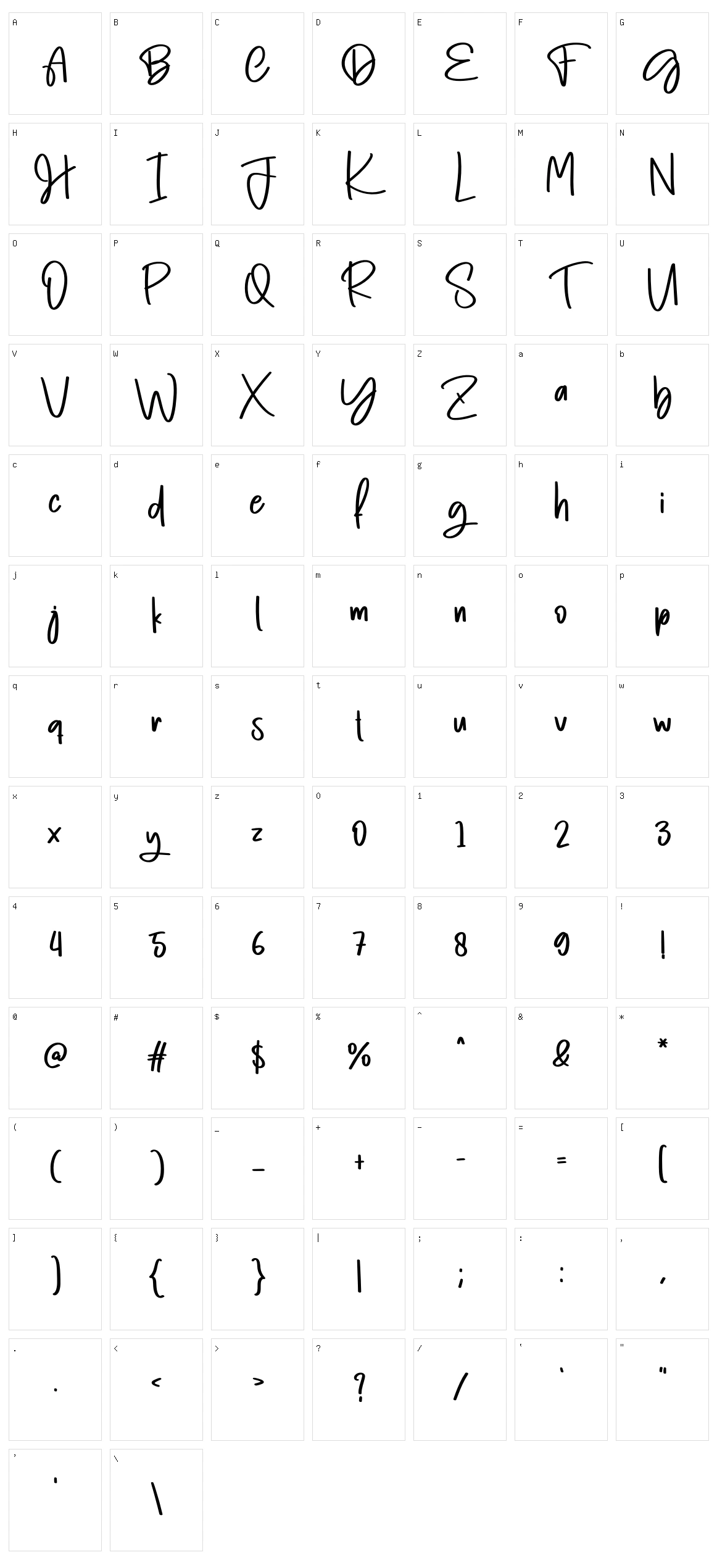 Magazine Character Set