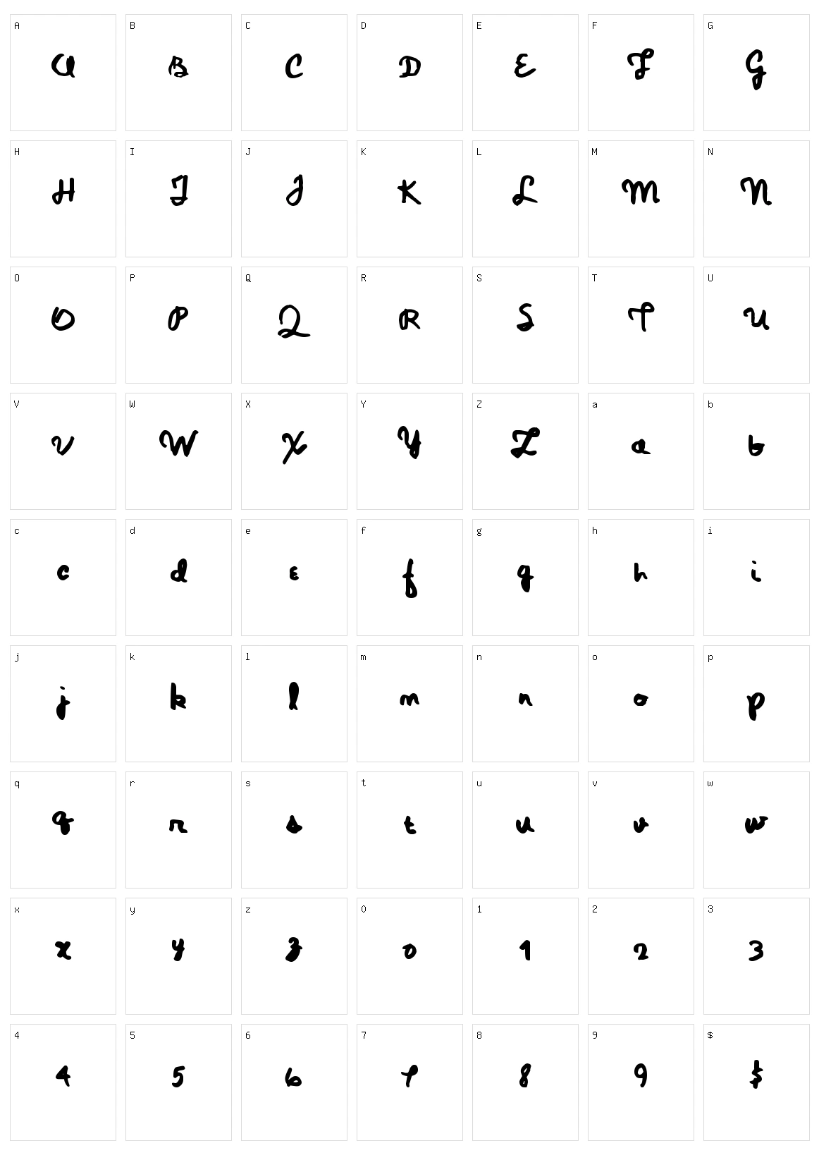 Magic Pens Character Set