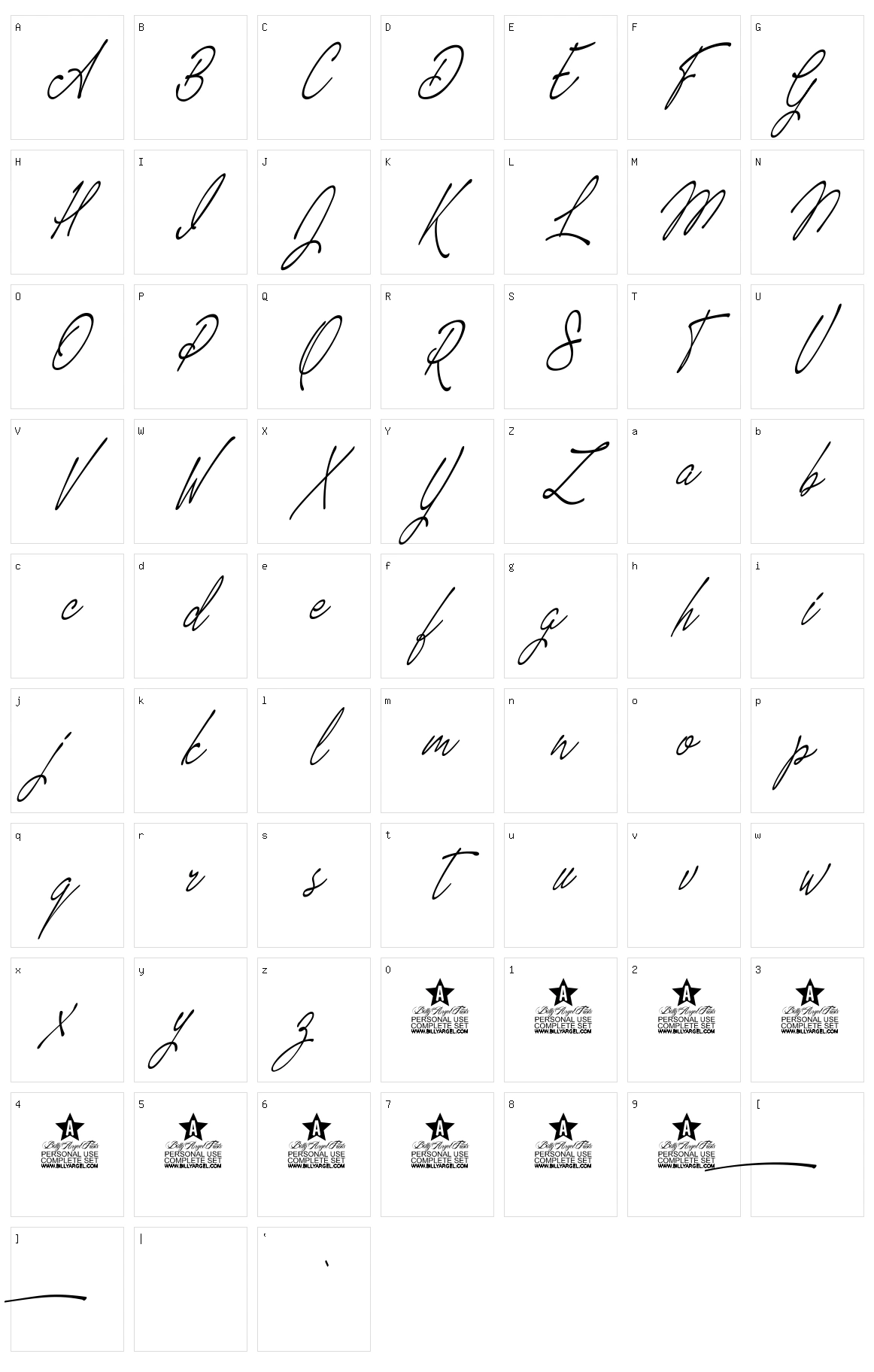 Magic Touch Character Set