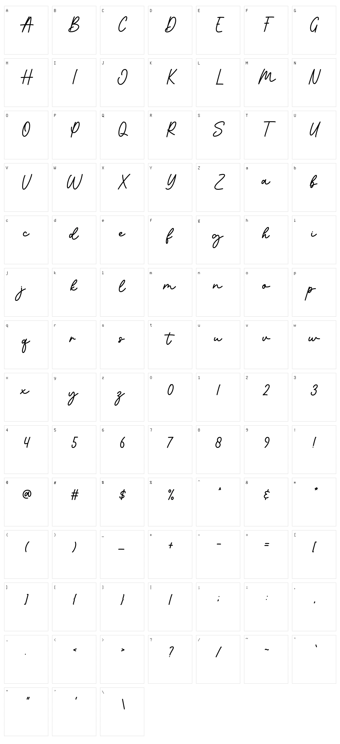 Magical Character Set