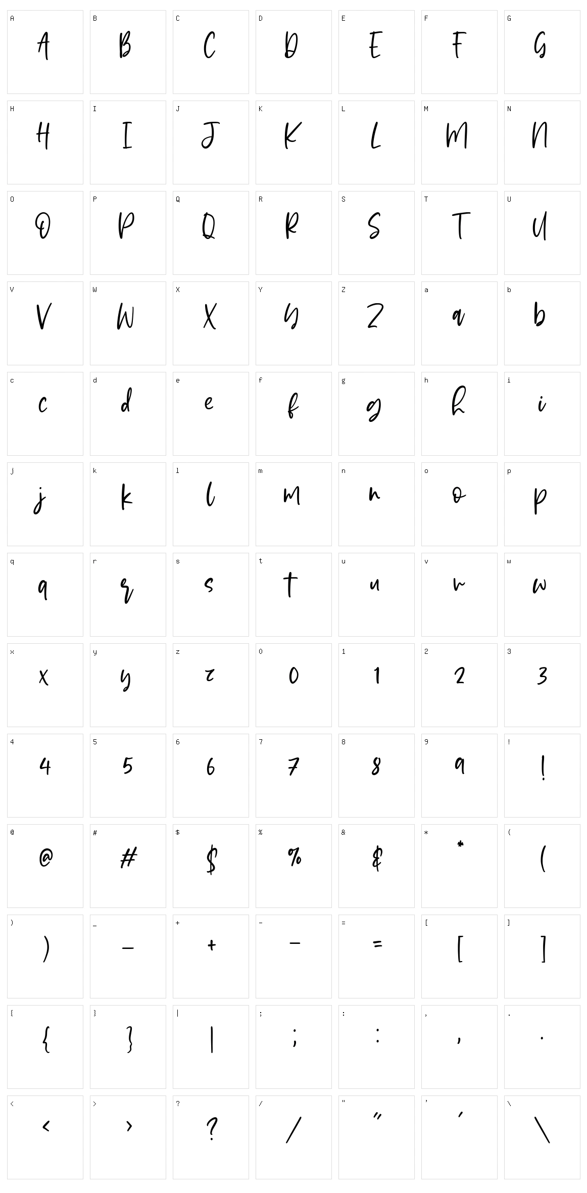 Magicpie Character Set