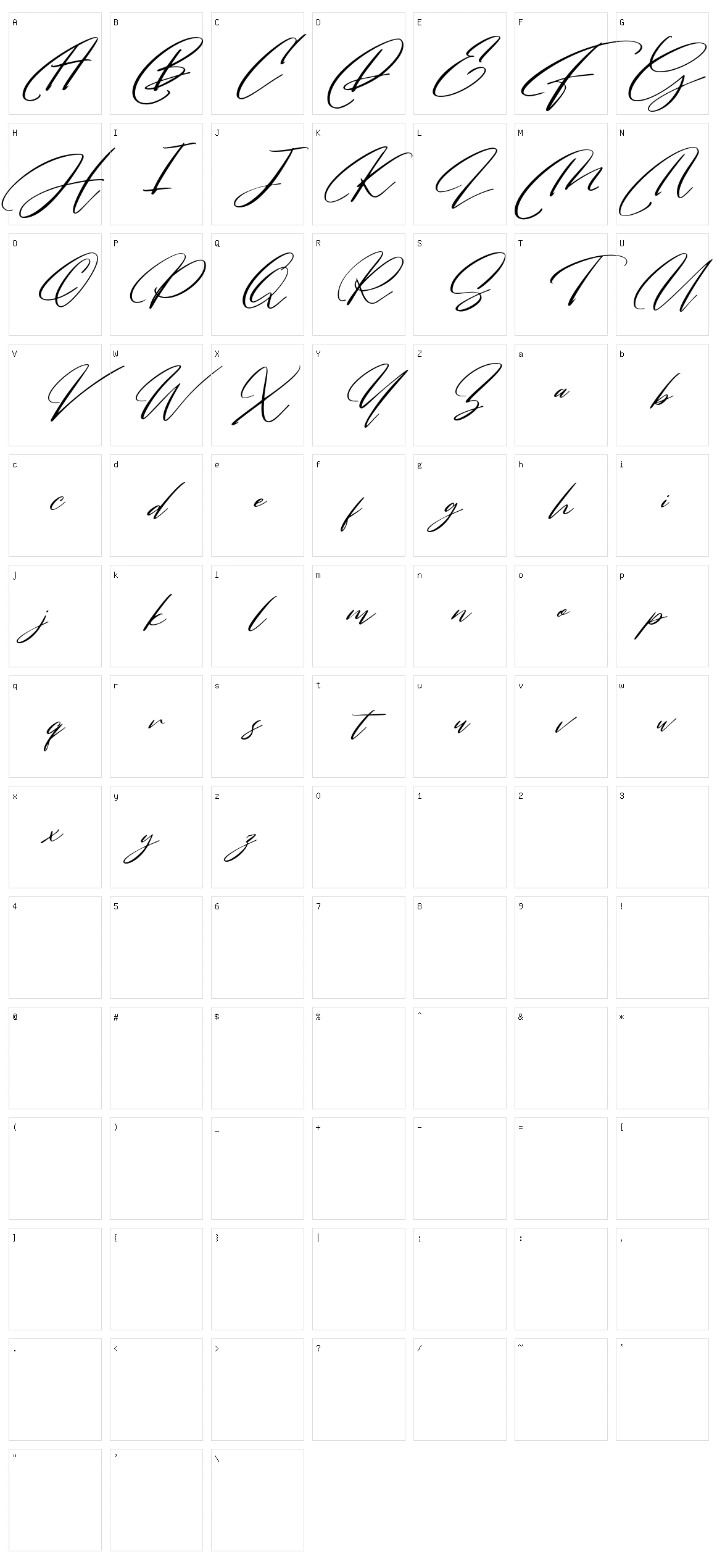 MagicStick Character Set