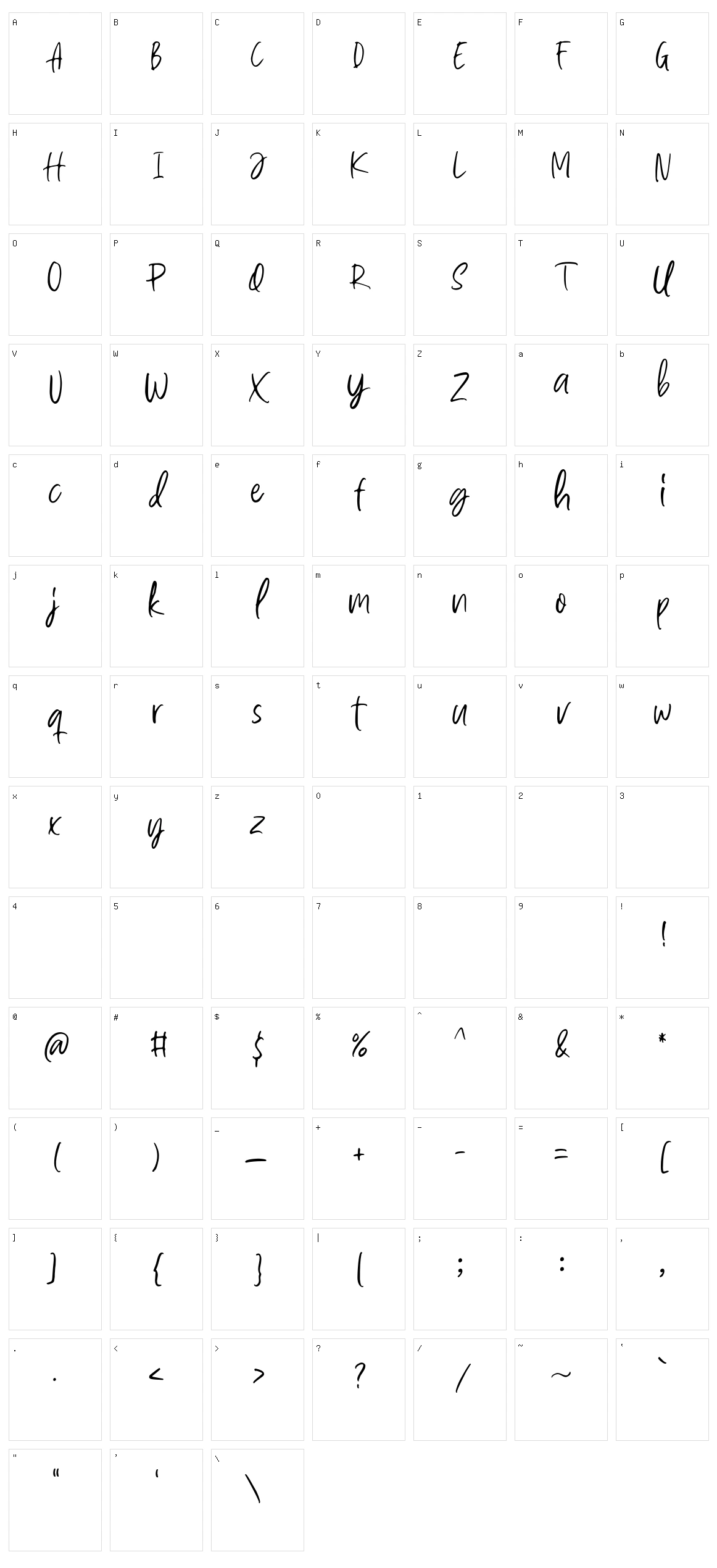 Magipie Character Set