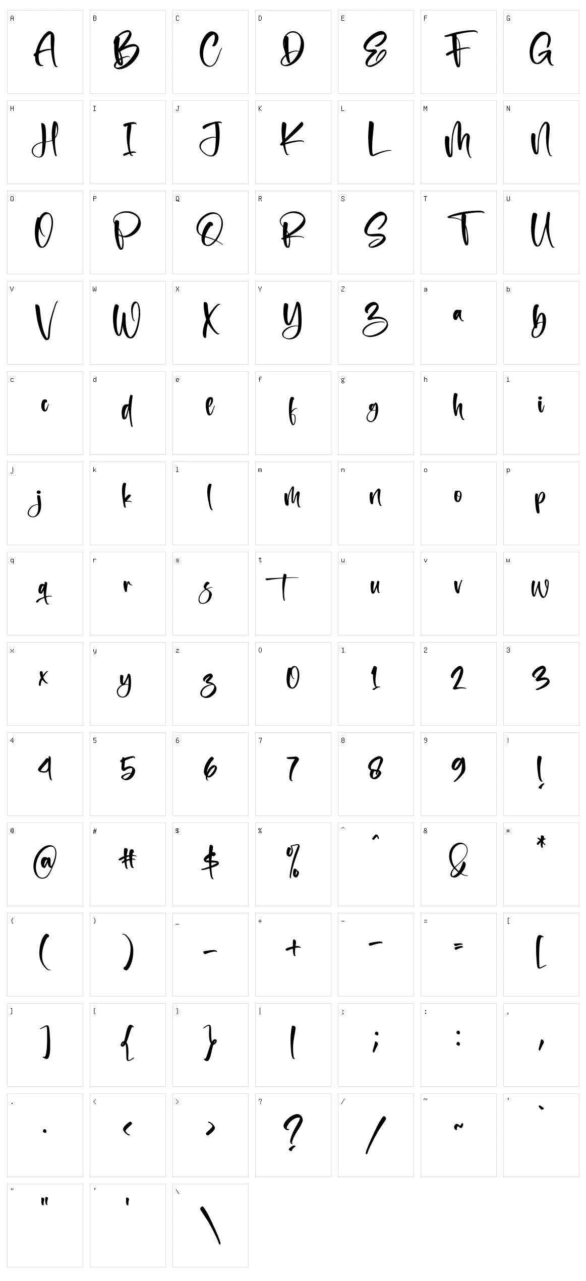 Maglicon Character Set