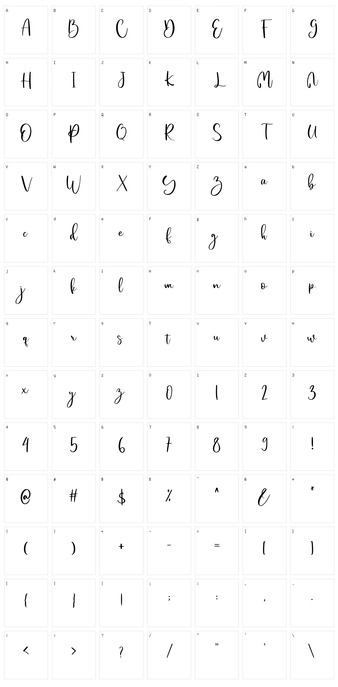 Maisha Character Set