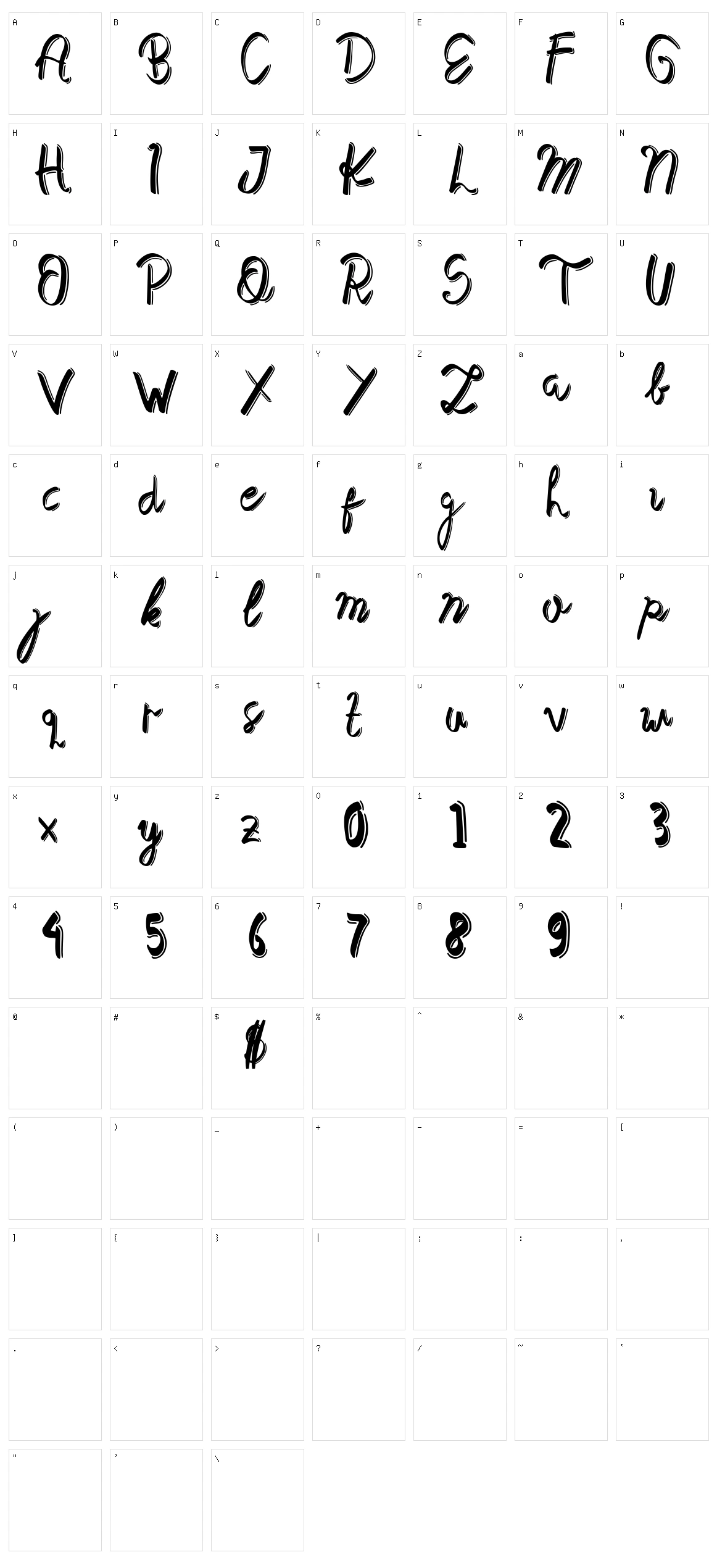 Mak Nyah Character Set