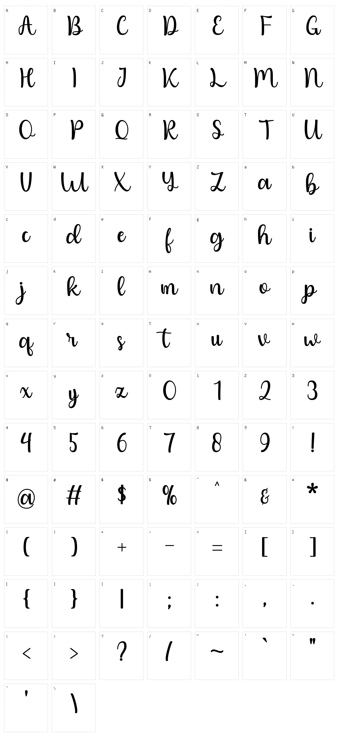 Maker Character Set