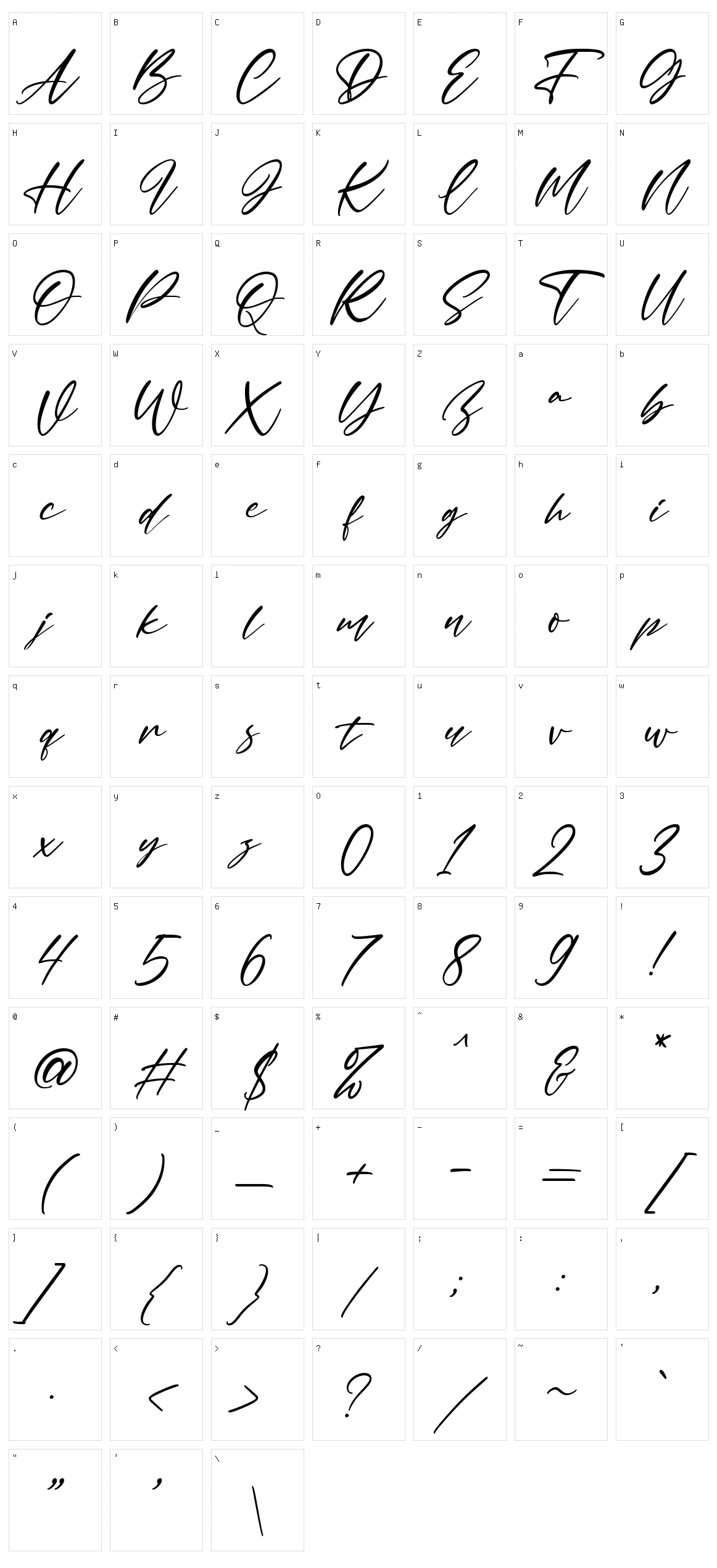 Malstyoor Character Set