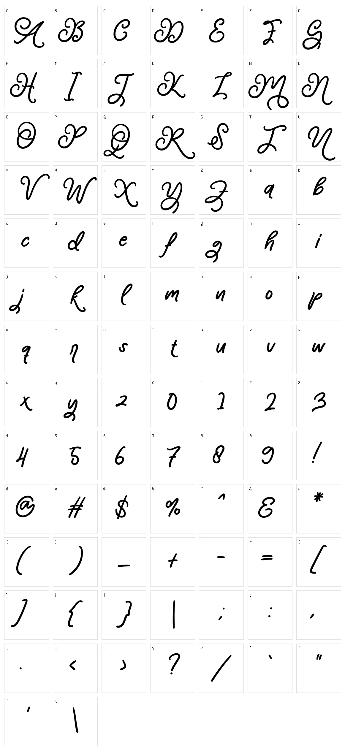 Mandala Character Set