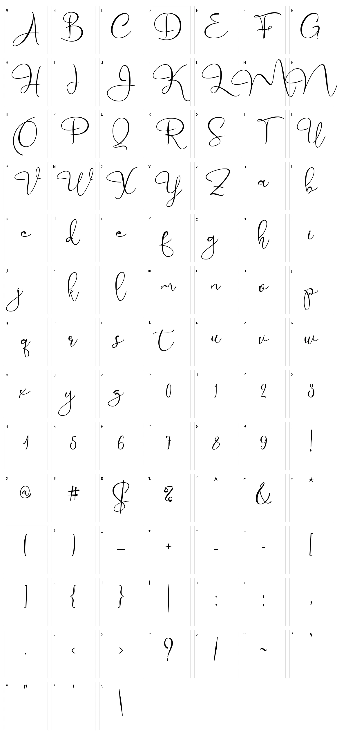 Marellia Character Set