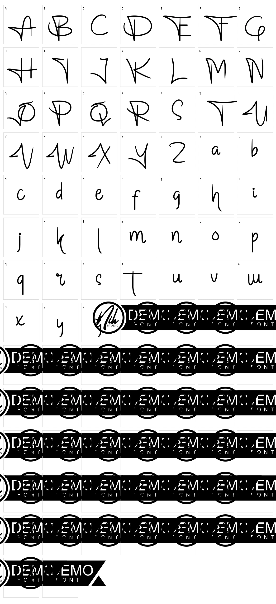Marlinton Character Set